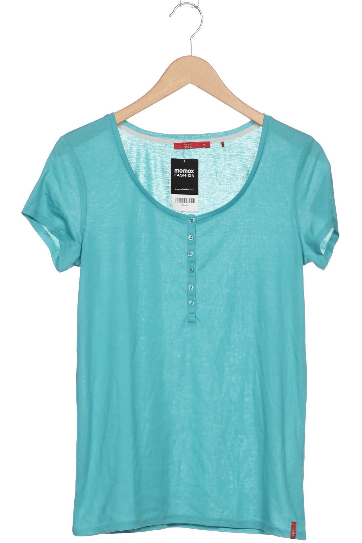 

edc by Esprit Damen T-Shirt, blau