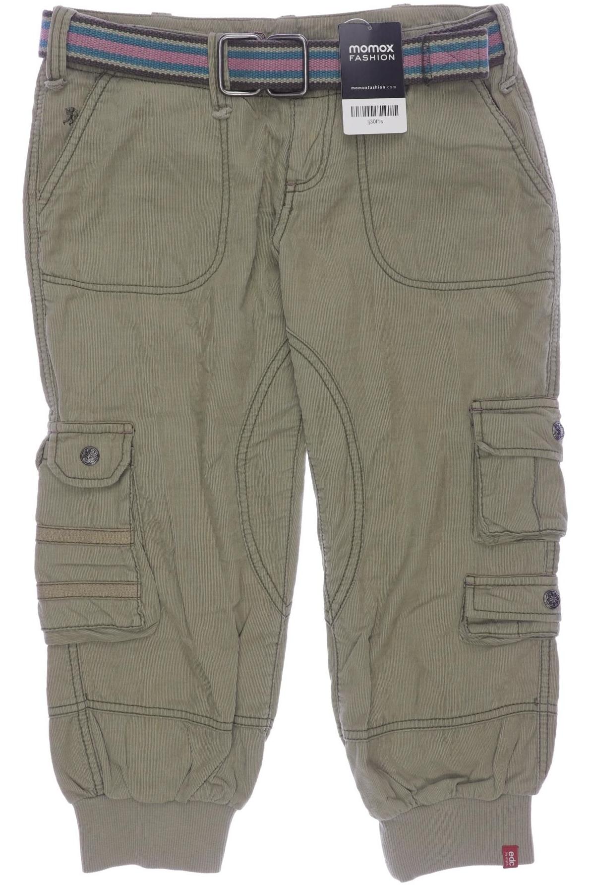 

edc by Esprit Damen Stoffhose, grün, Gr. 32