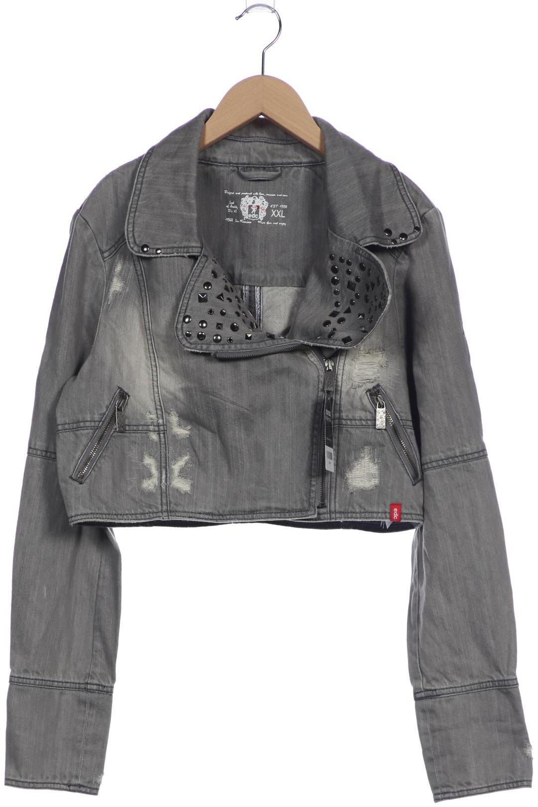 

edc by Esprit Damen Jacke, grau, Gr. 46