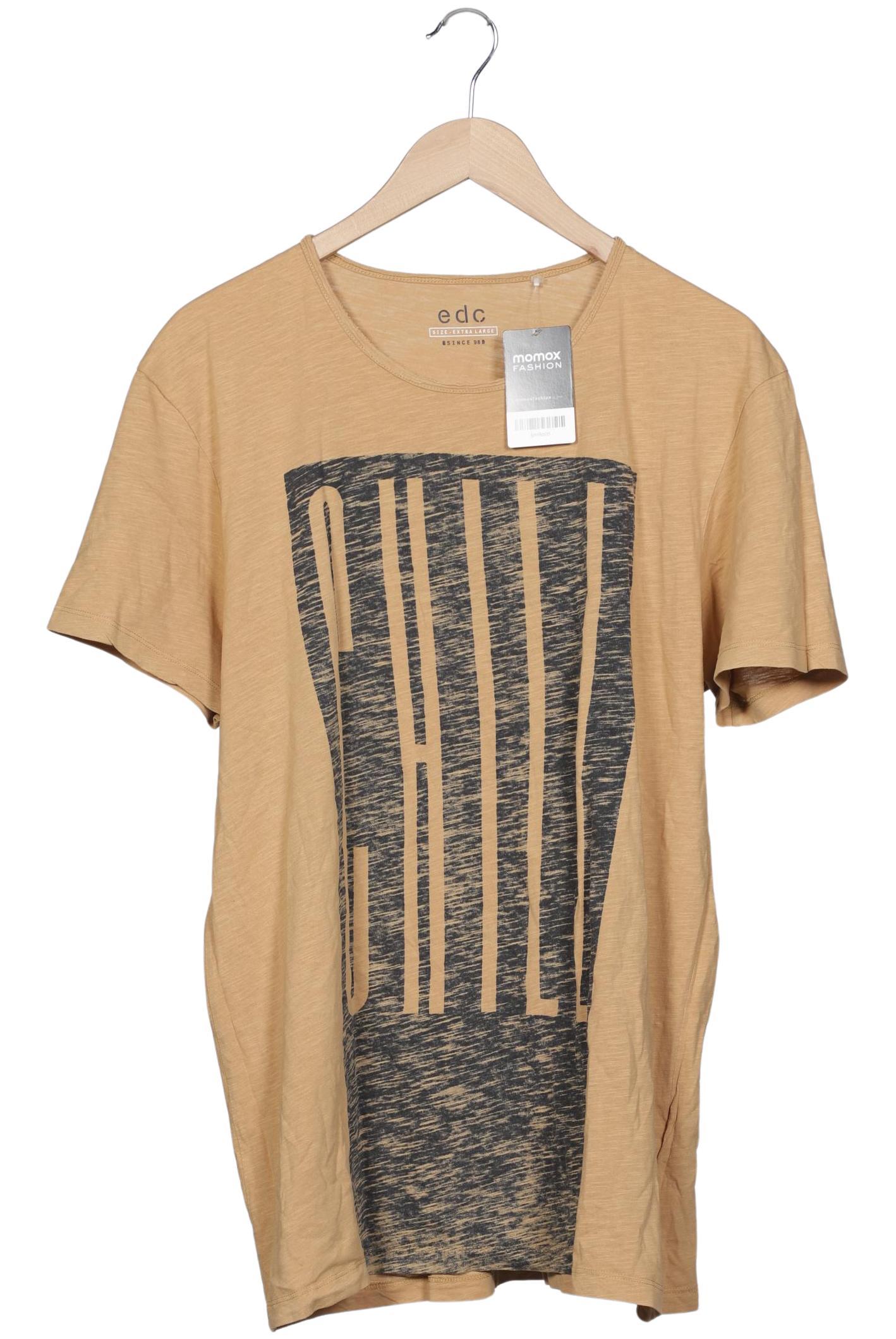 

edc by Esprit Herren T-Shirt, beige, Gr. 54