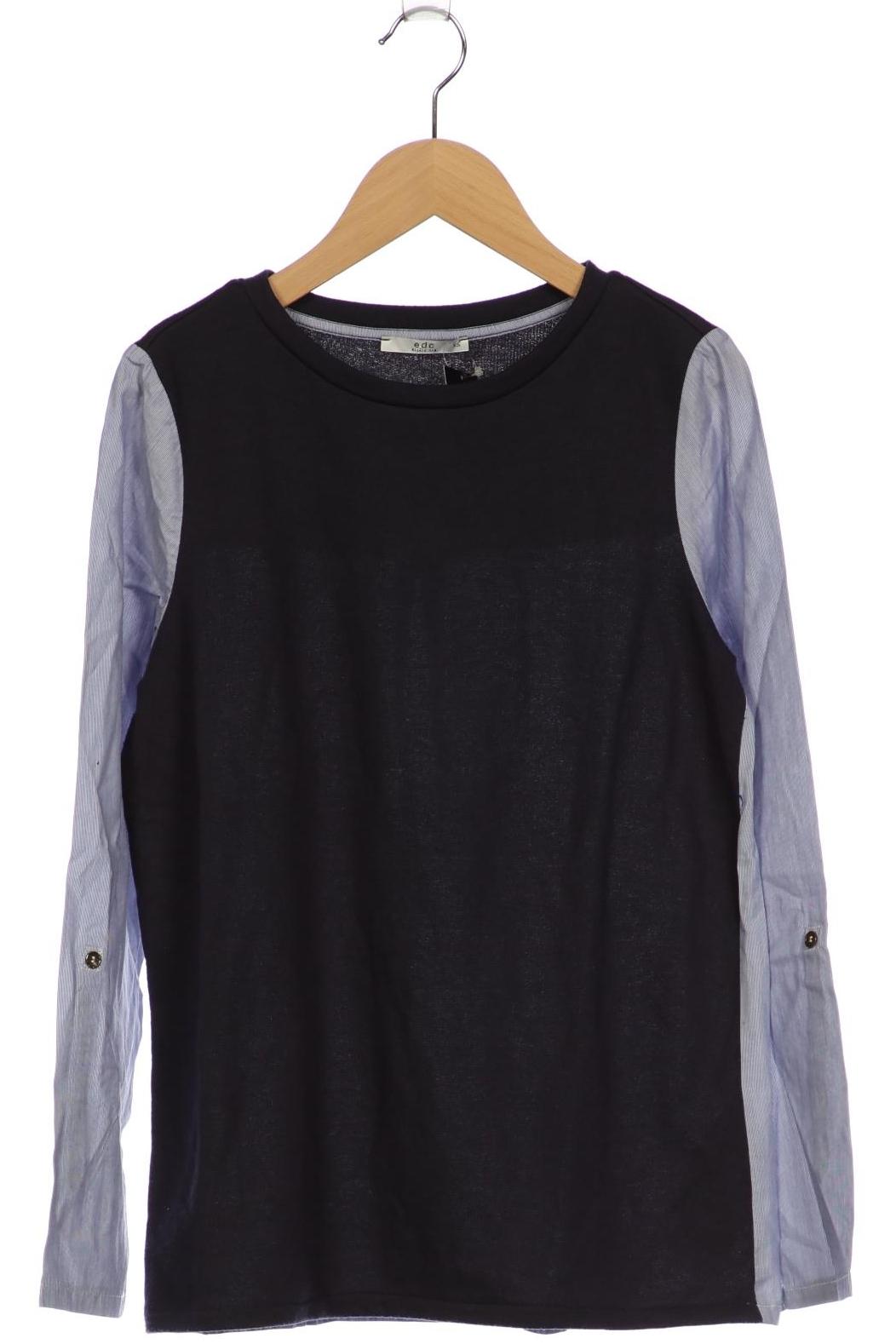 

edc by Esprit Damen Langarmshirt, marineblau, Gr. 34
