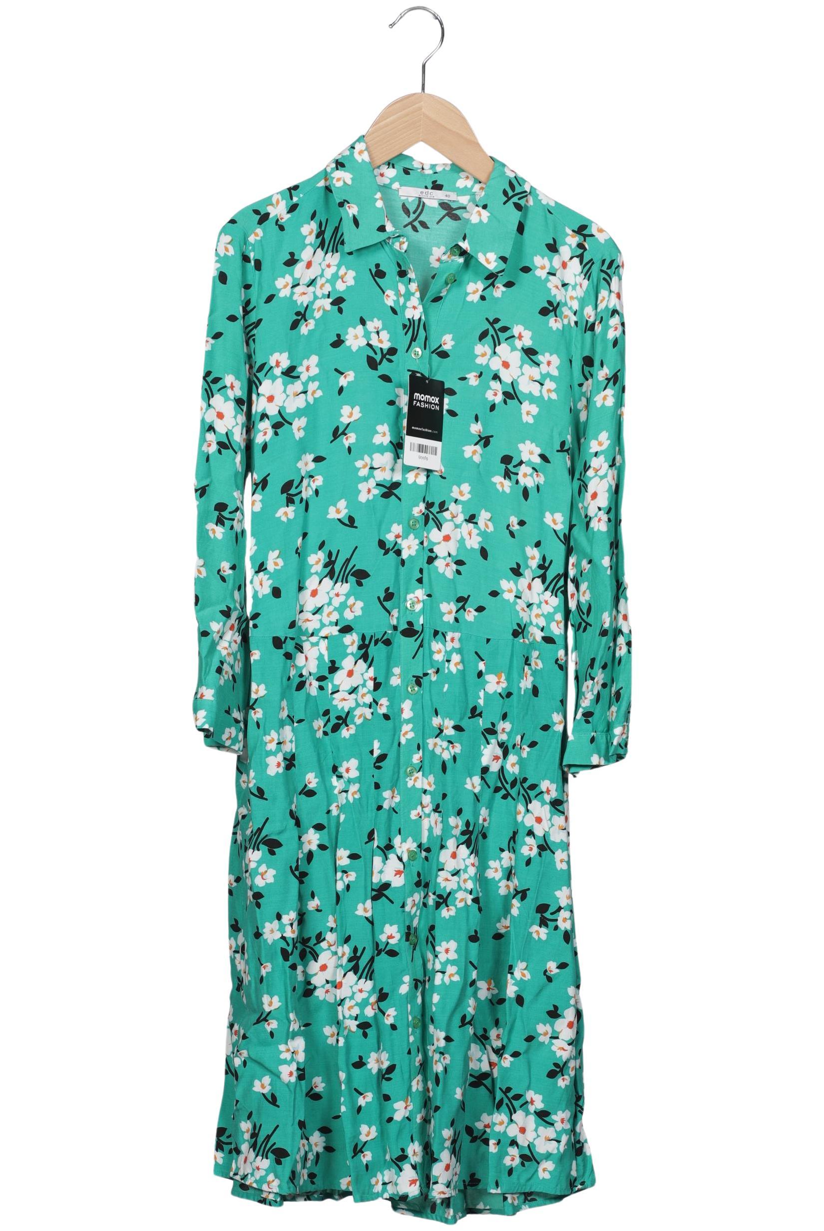 

edc by Esprit Damen Kleid, grün, Gr. 40
