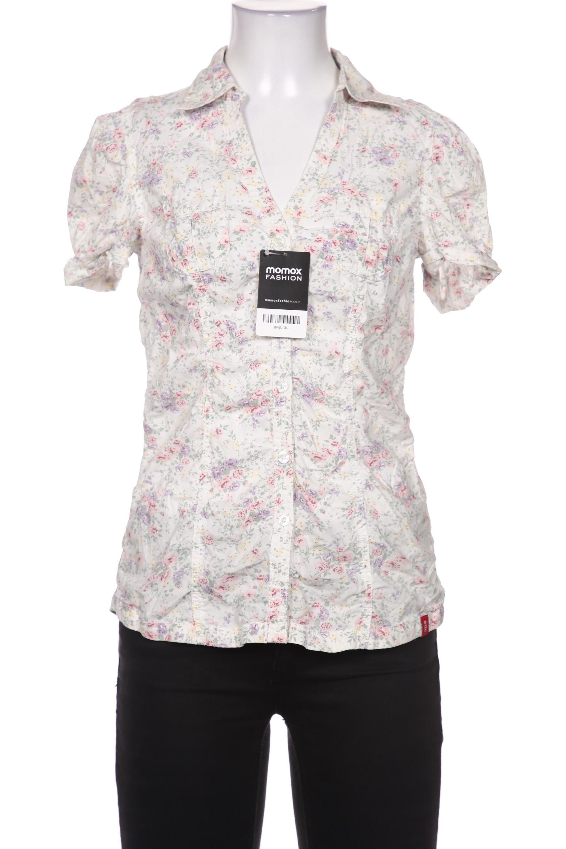 

edc by Esprit Damen Bluse, weiß, Gr. 34