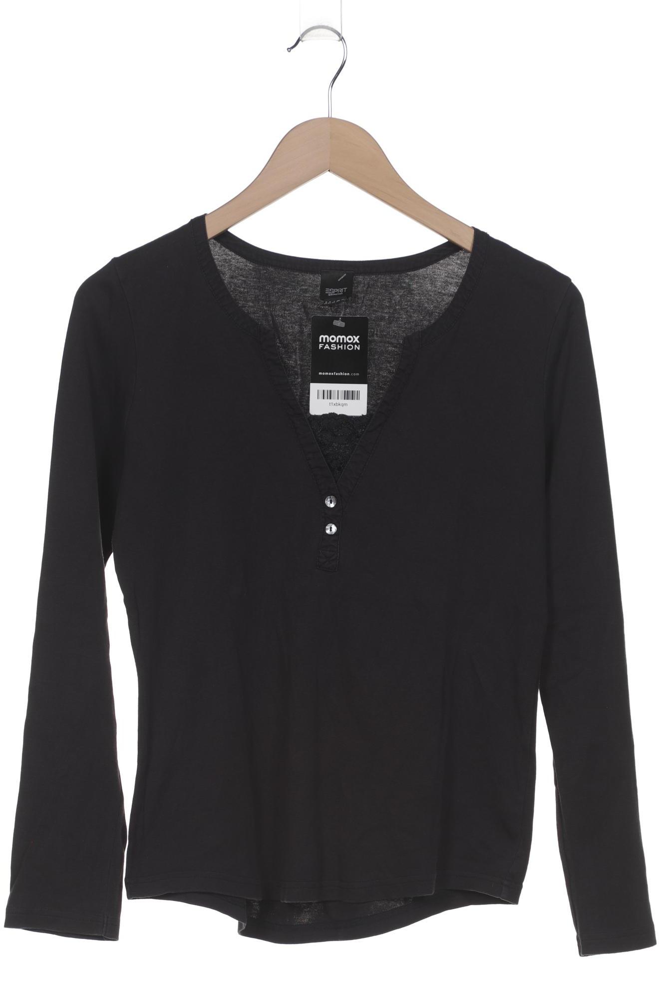 

edc by Esprit Damen Langarmshirt, schwarz, Gr. 46