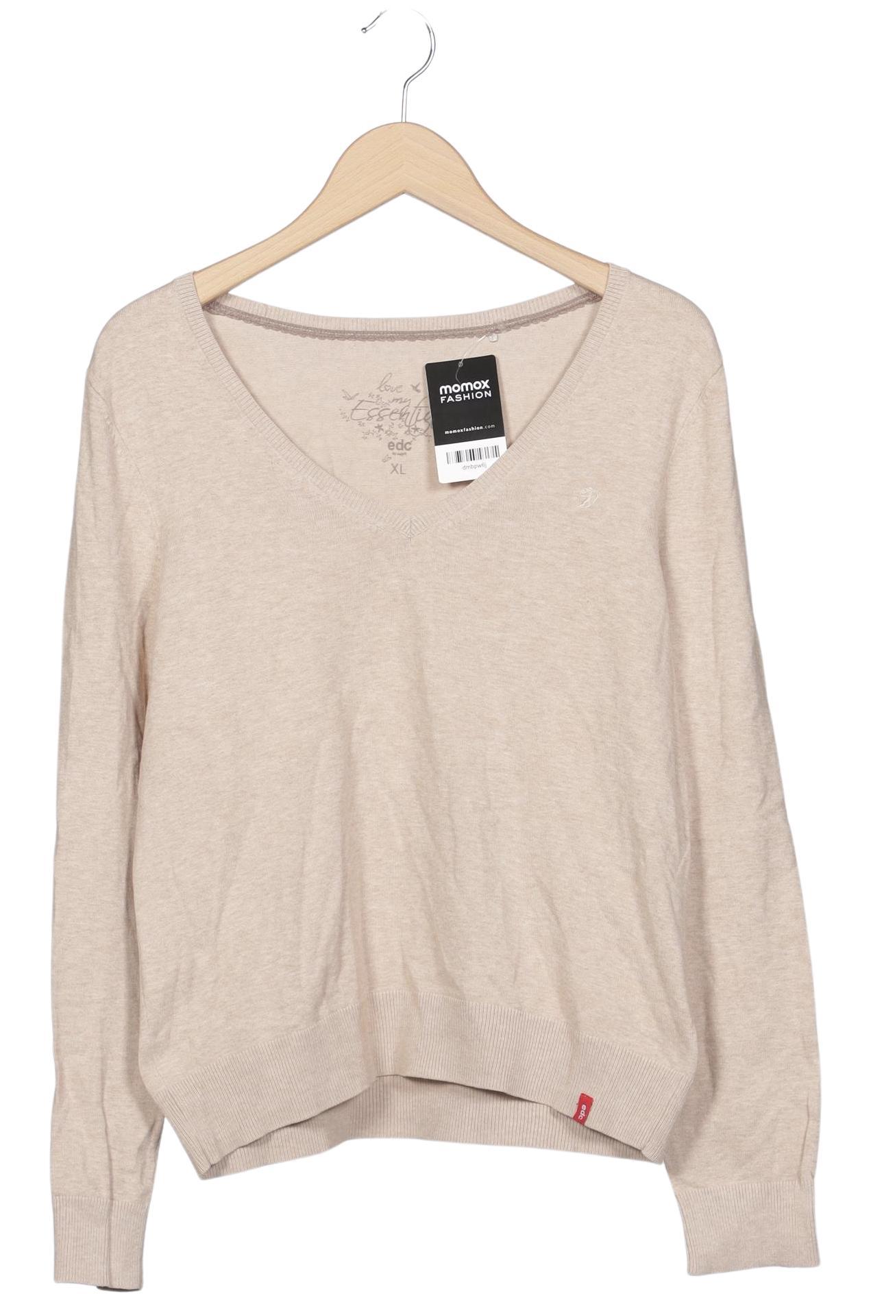 

edc by Esprit Damen Pullover, beige, Gr. 44