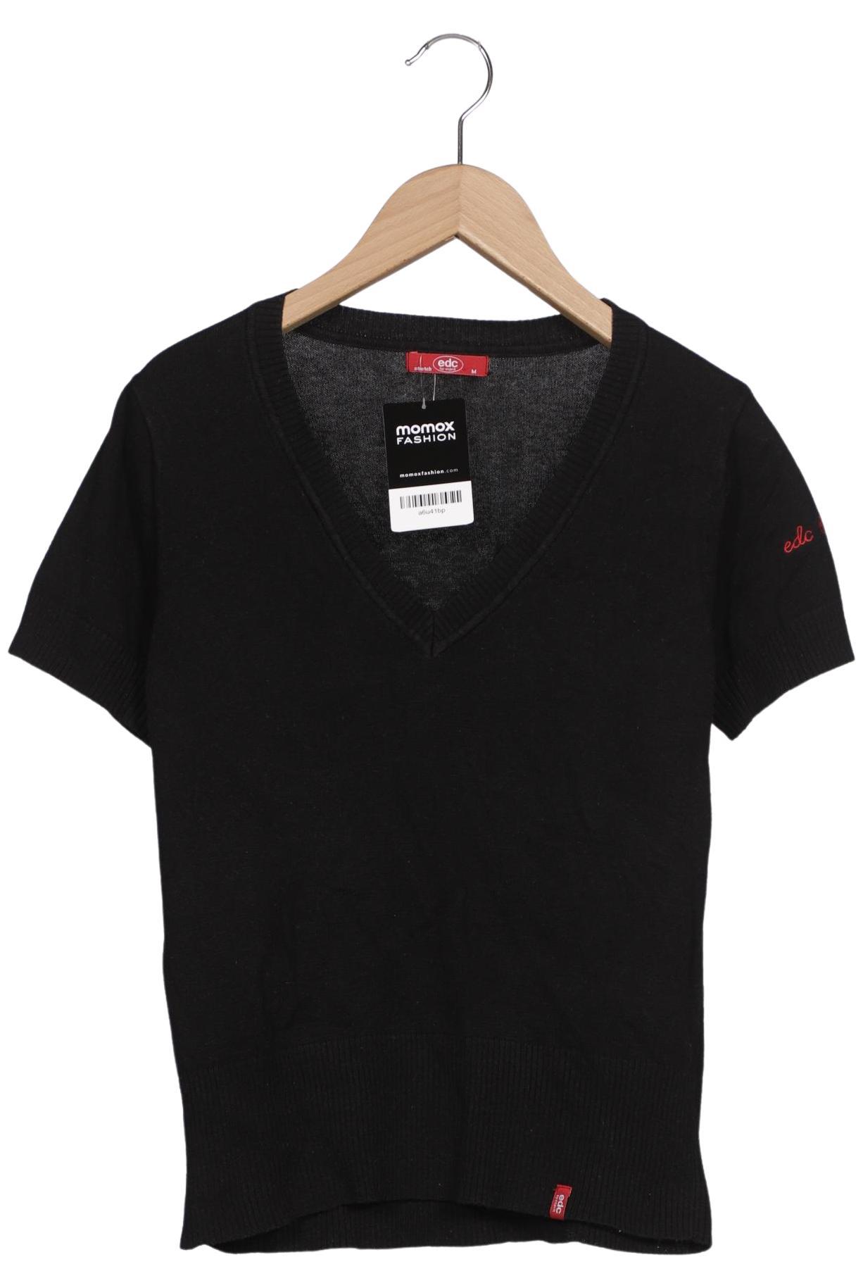 

edc by Esprit Damen Pullover, schwarz, Gr. 38