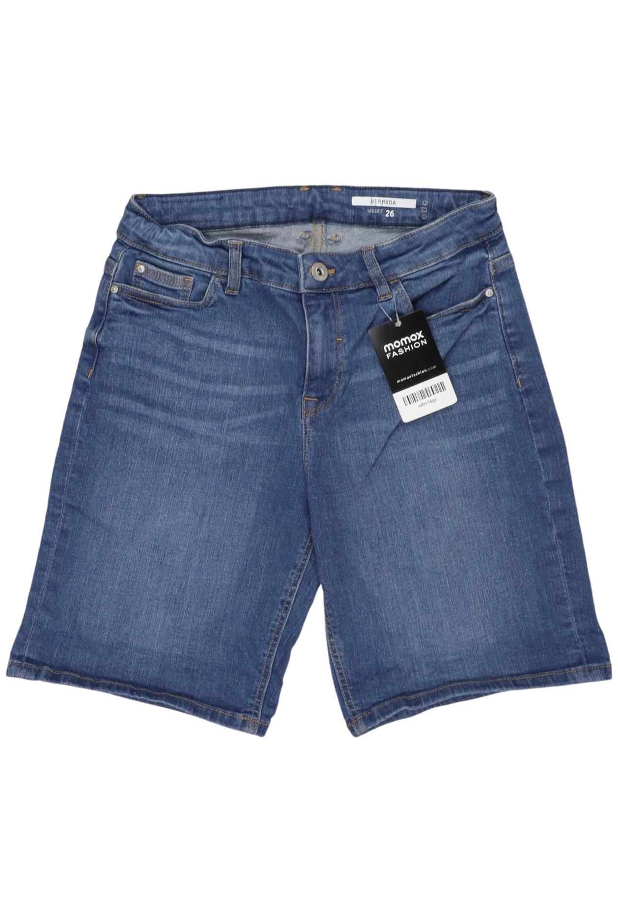 

edc by Esprit Damen Shorts, blau, Gr. 26