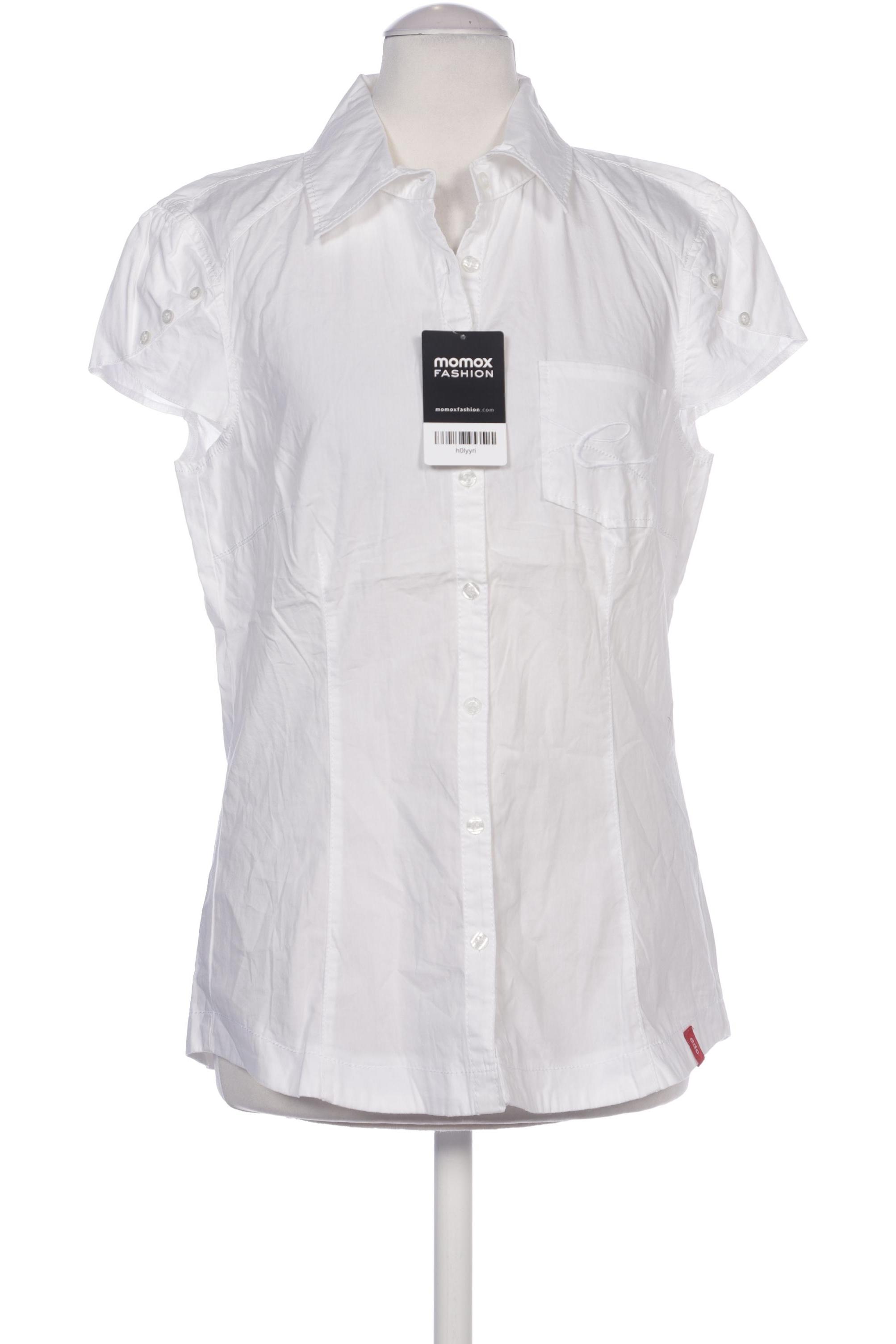 

edc by Esprit Damen Bluse, weiß, Gr. 36