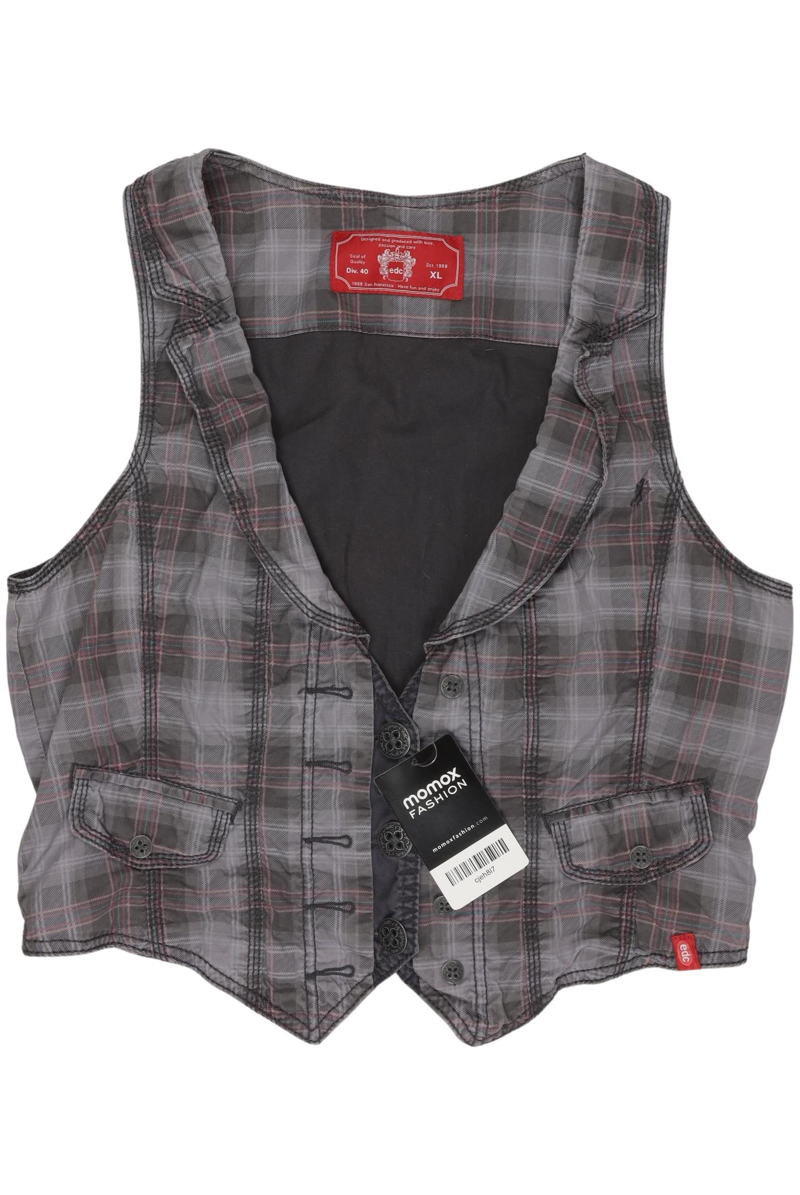 

edc by Esprit Damen Weste, grau, Gr. 44
