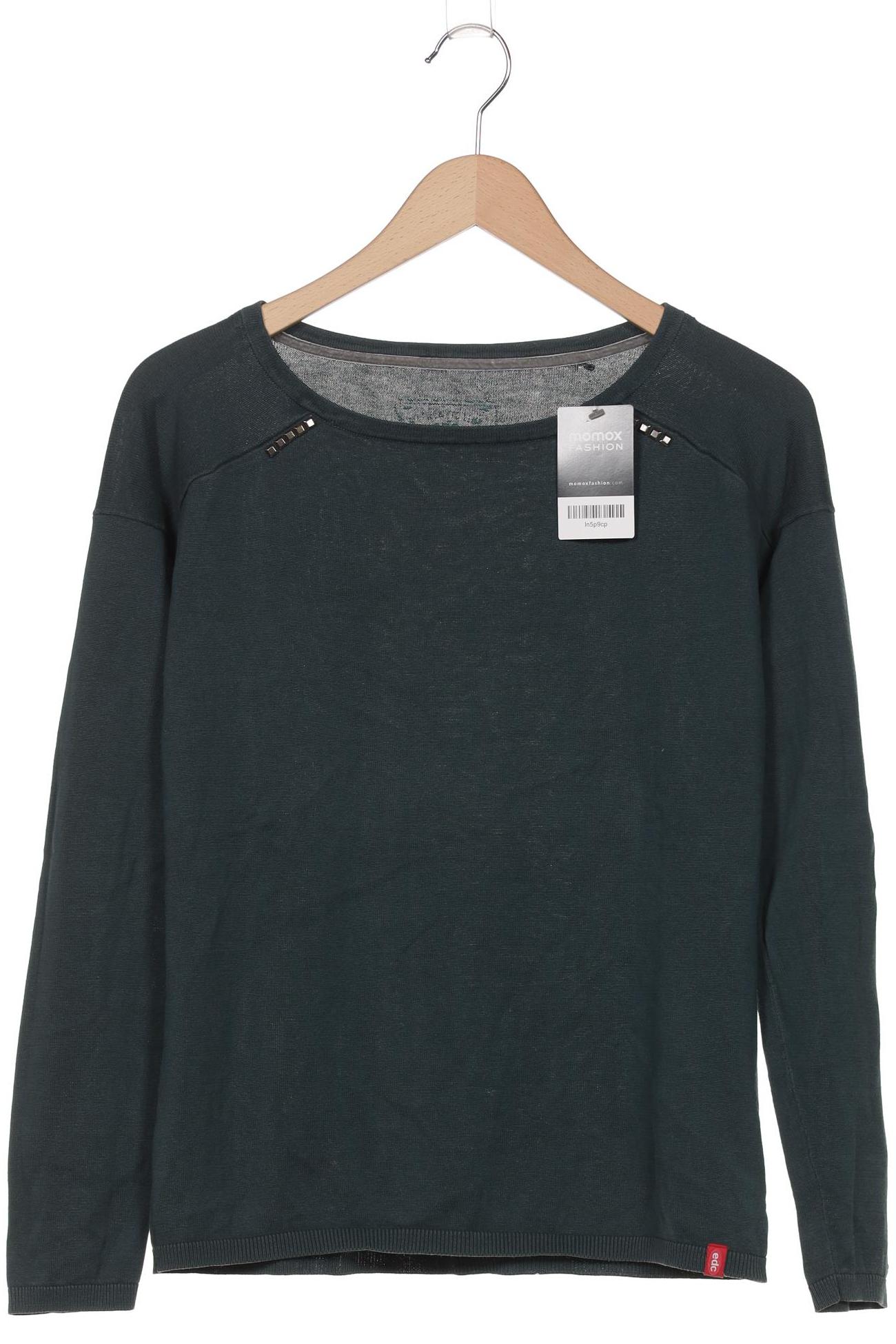 

edc by Esprit Damen Pullover, grün, Gr. 38