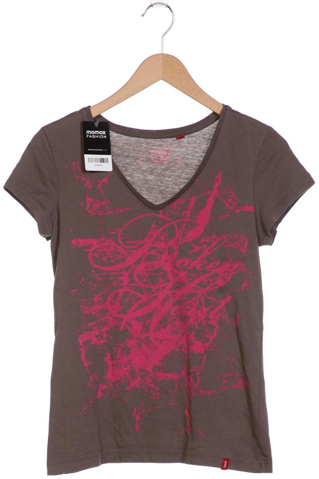 

edc by Esprit Damen T-Shirt, braun, Gr. 38