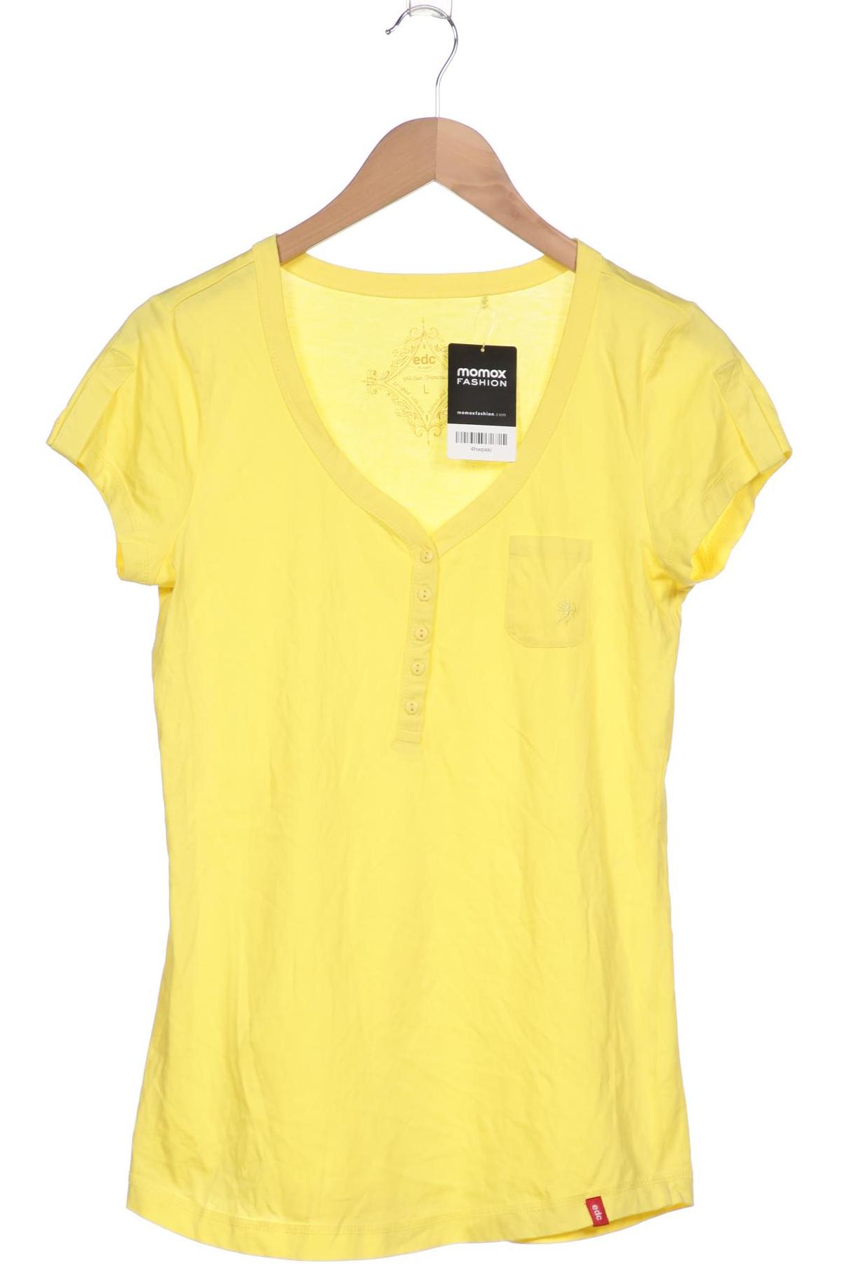 

edc by Esprit Damen T-Shirt, gelb, Gr. 42