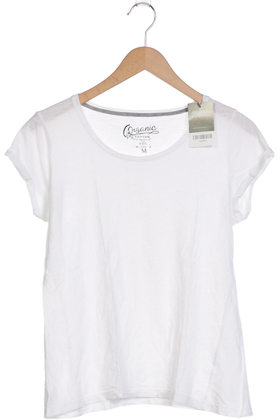 

edc by Esprit Damen T-Shirt, weiß, Gr. 38
