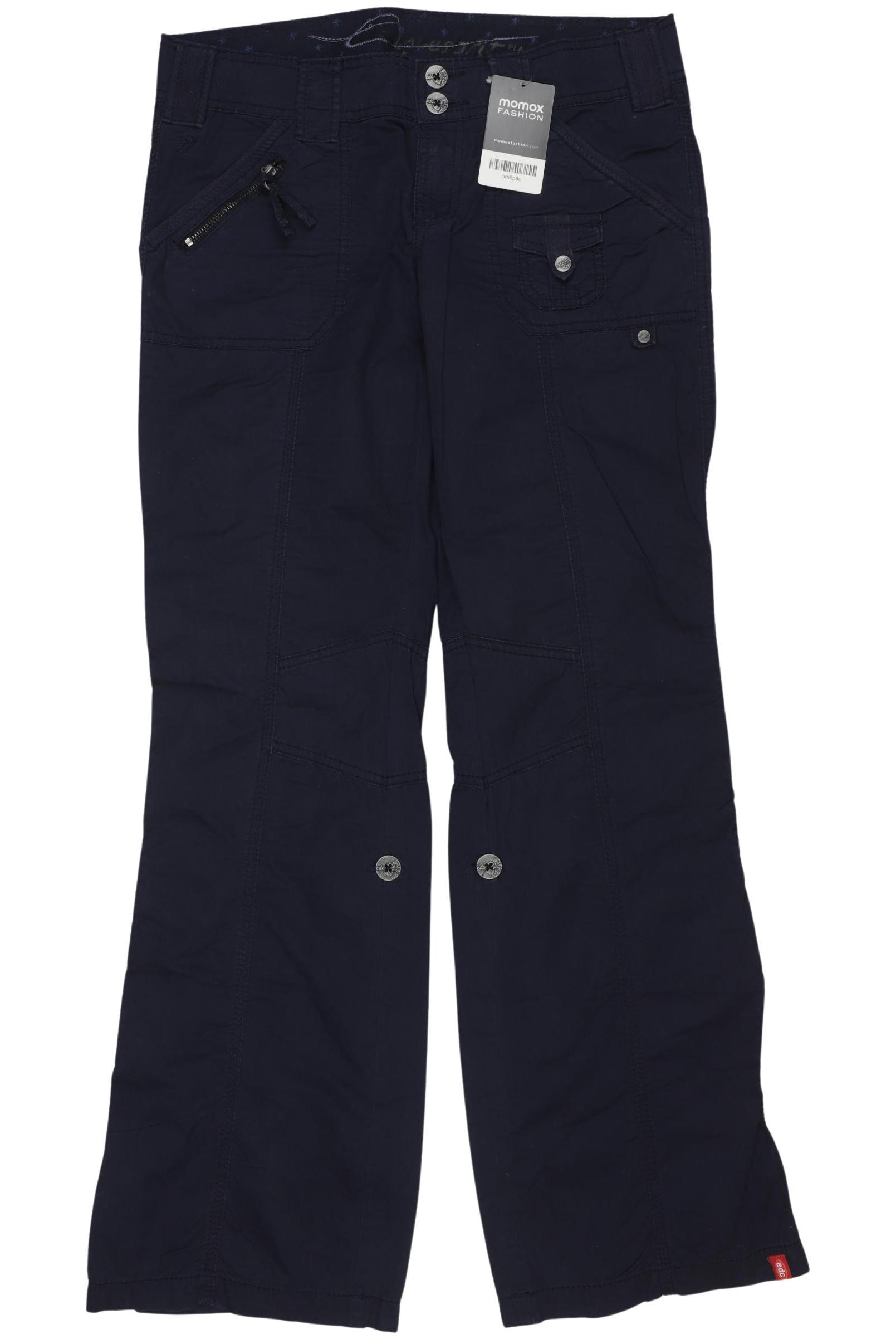 

edc by Esprit Damen Stoffhose, marineblau, Gr. 36