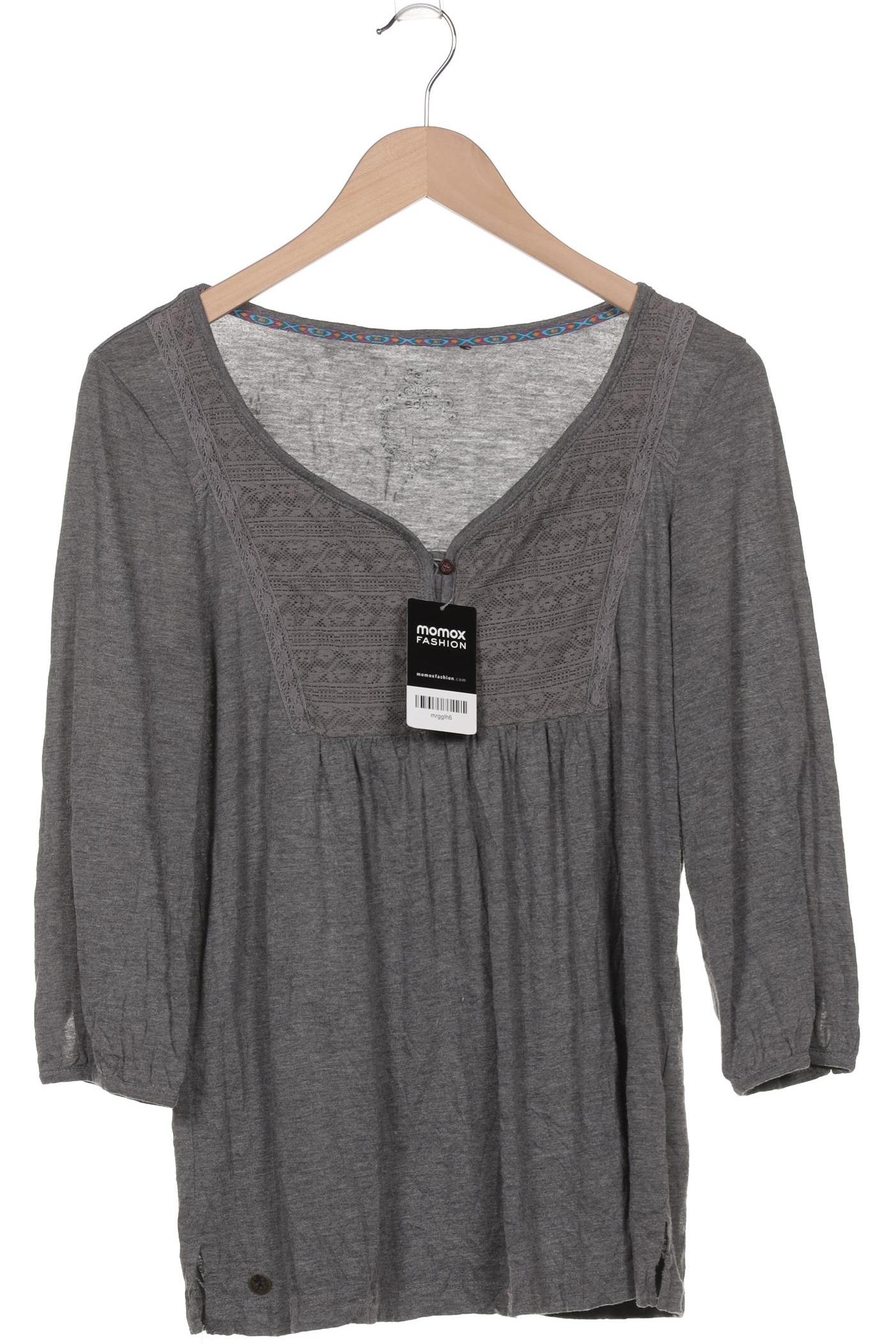 

edc by Esprit Damen Langarmshirt, grau, Gr. 42