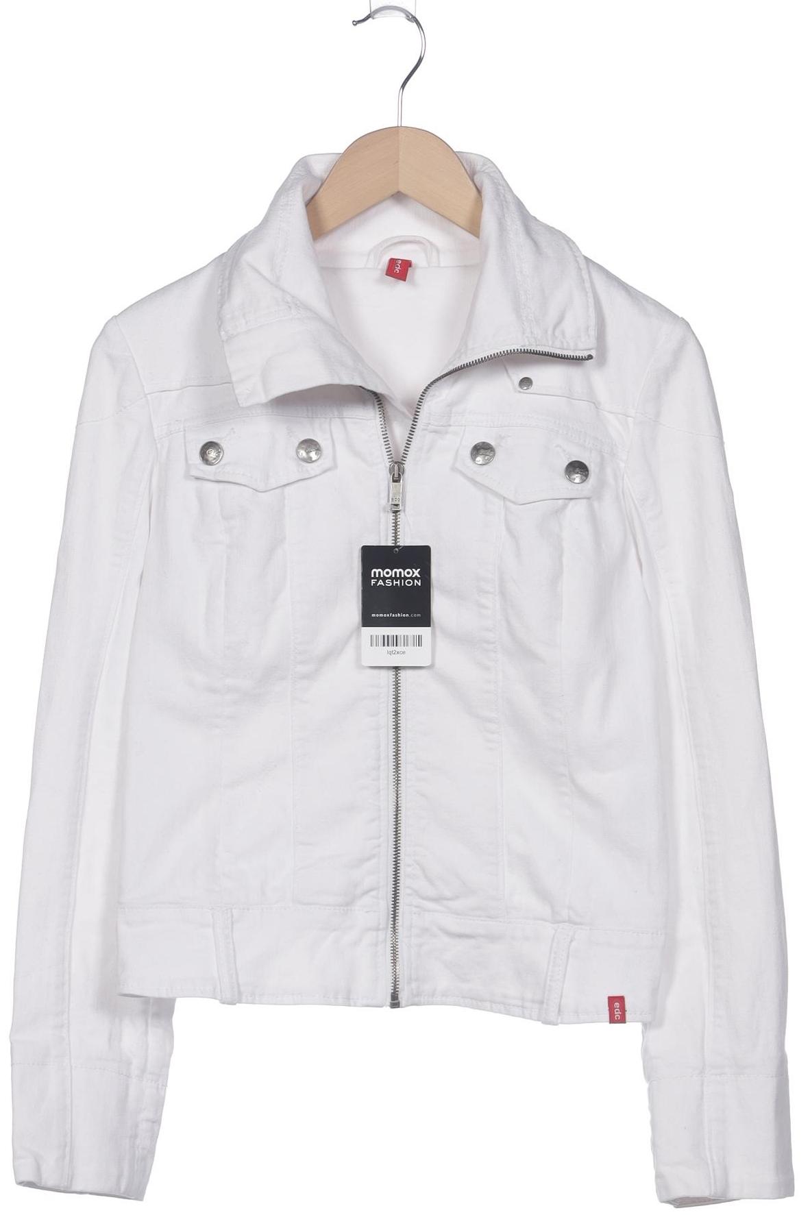 

edc by Esprit Damen Jacke, weiß, Gr. 38