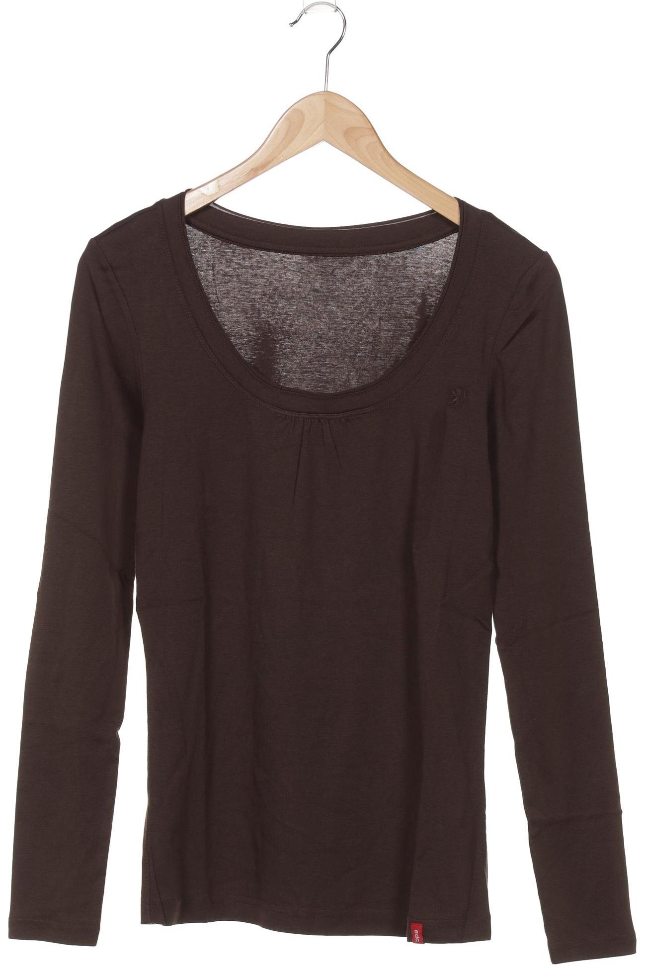 

edc by Esprit Damen Langarmshirt, braun, Gr. 44