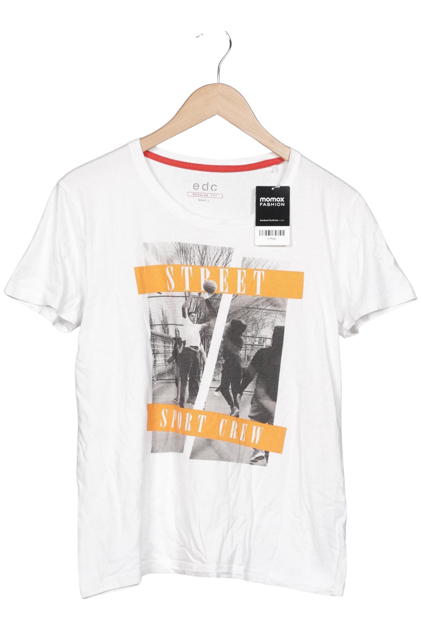 

edc by Esprit Herren T-Shirt, weiß, Gr. 46