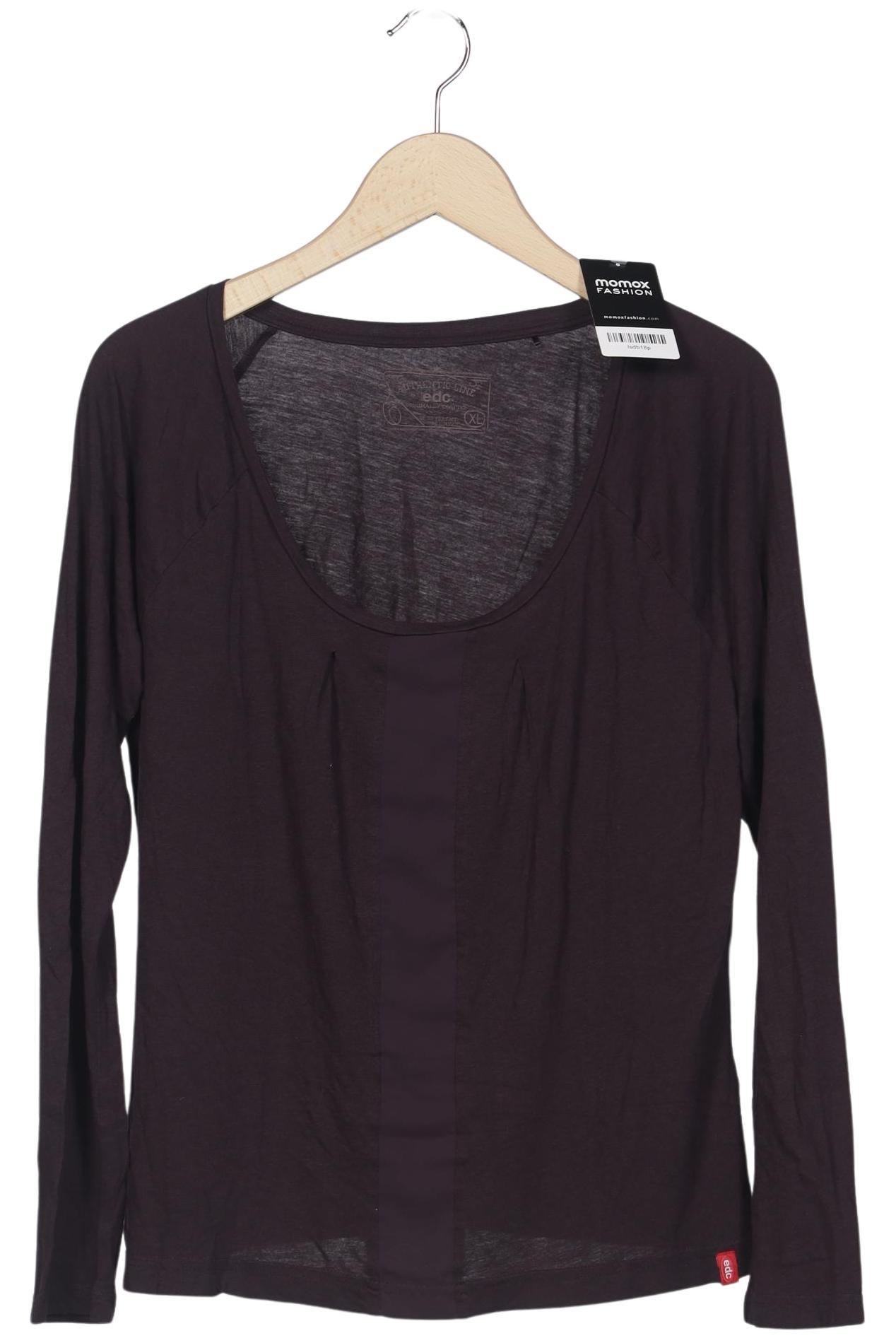 

edc by Esprit Damen Langarmshirt, flieder, Gr. 44