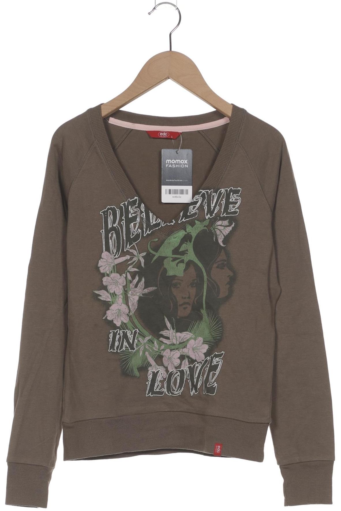 

edc by Esprit Damen Langarmshirt, braun, Gr. 42