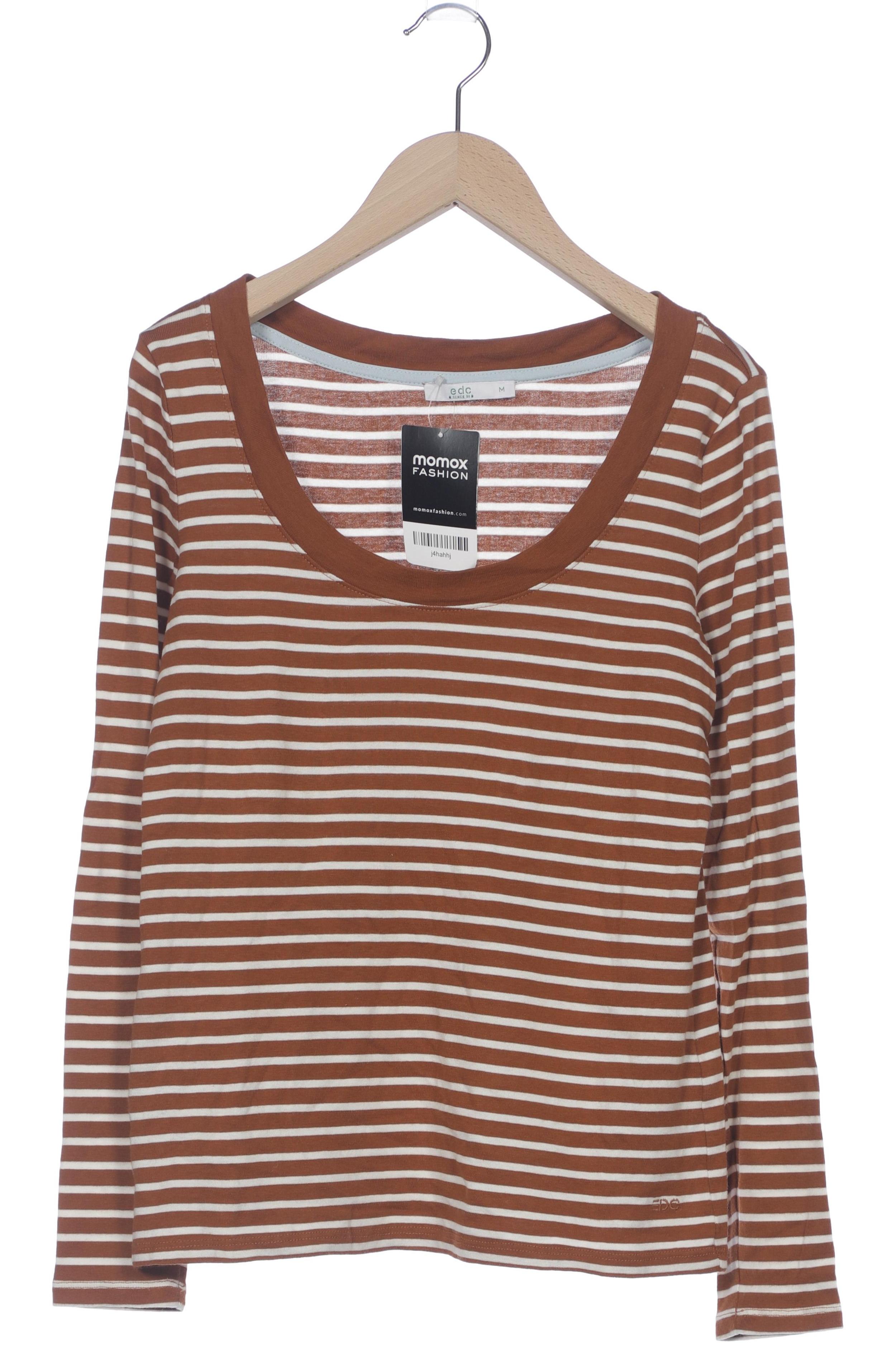 

edc by Esprit Damen Langarmshirt, braun, Gr. 38