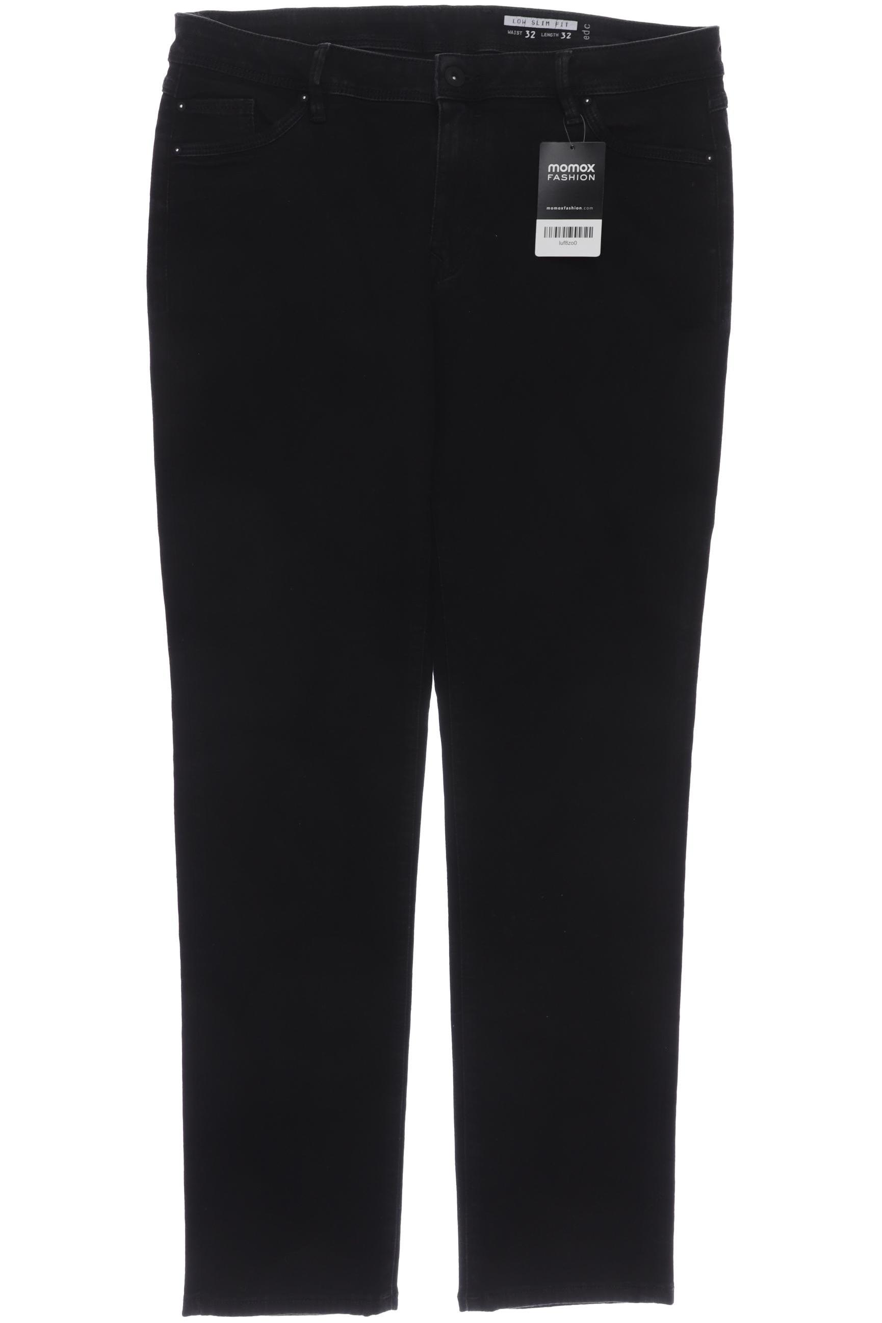 

edc by Esprit Damen Jeans, schwarz, Gr. 32