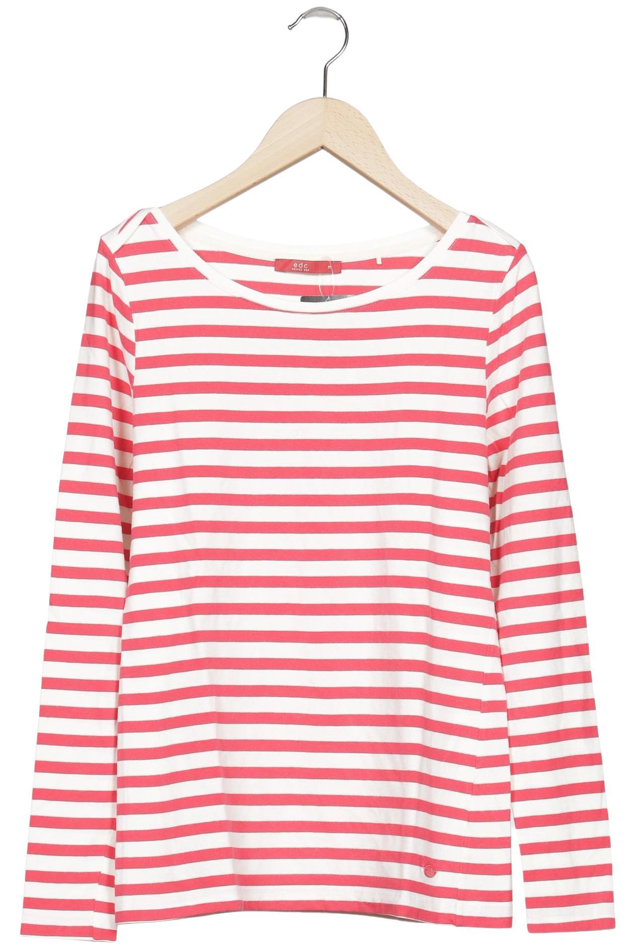 

edc by Esprit Damen Langarmshirt, mehrfarbig, Gr. 38