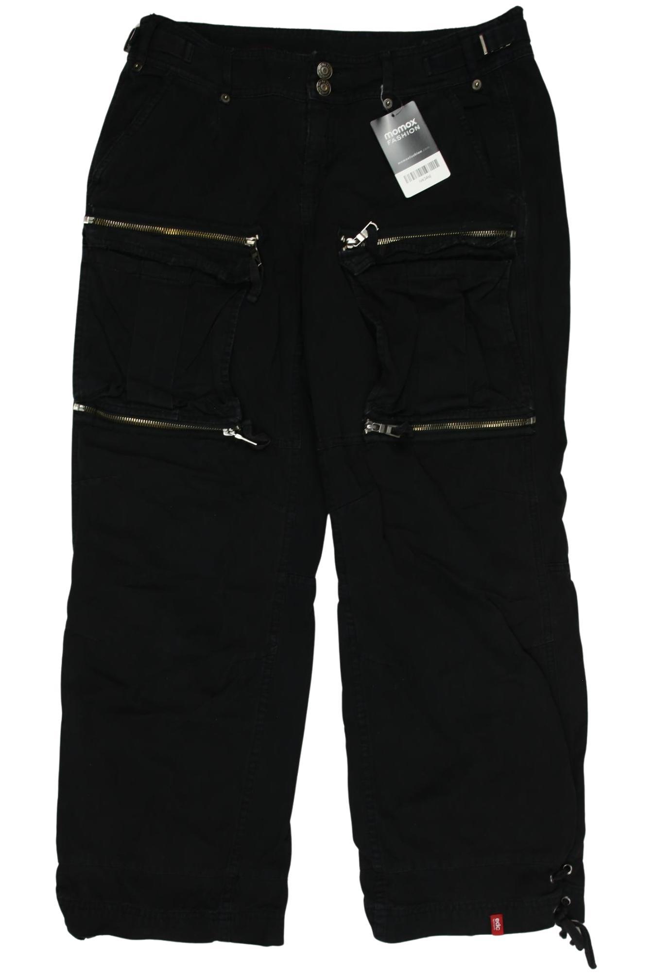 

edc by Esprit Damen Stoffhose, schwarz, Gr. 40