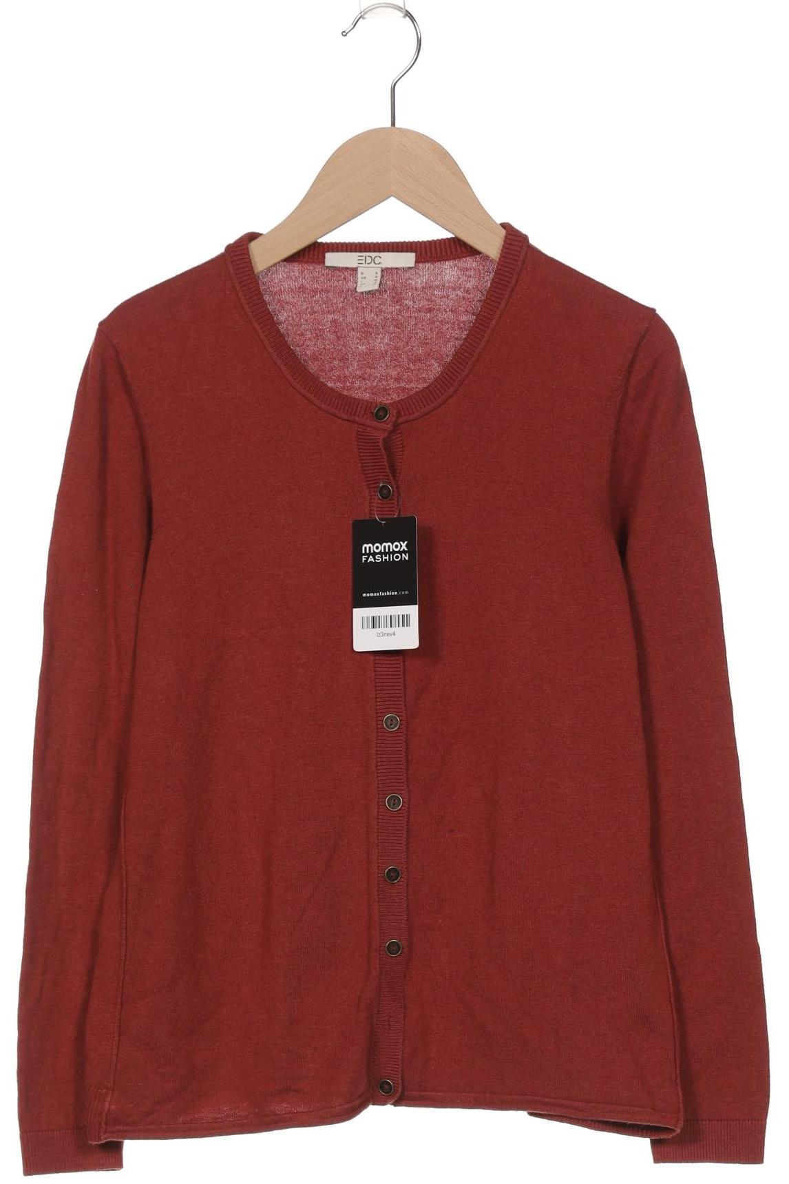 

edc by Esprit Damen Strickjacke, rot, Gr. 36