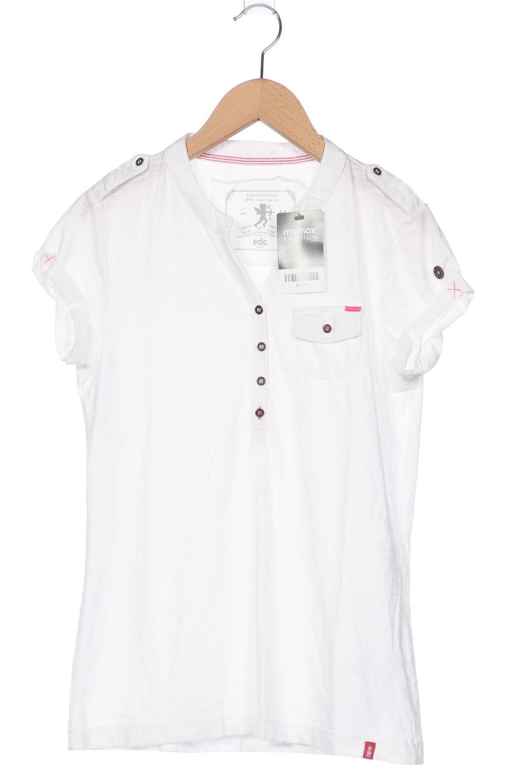 

edc by Esprit Damen T-Shirt, weiß, Gr. 38