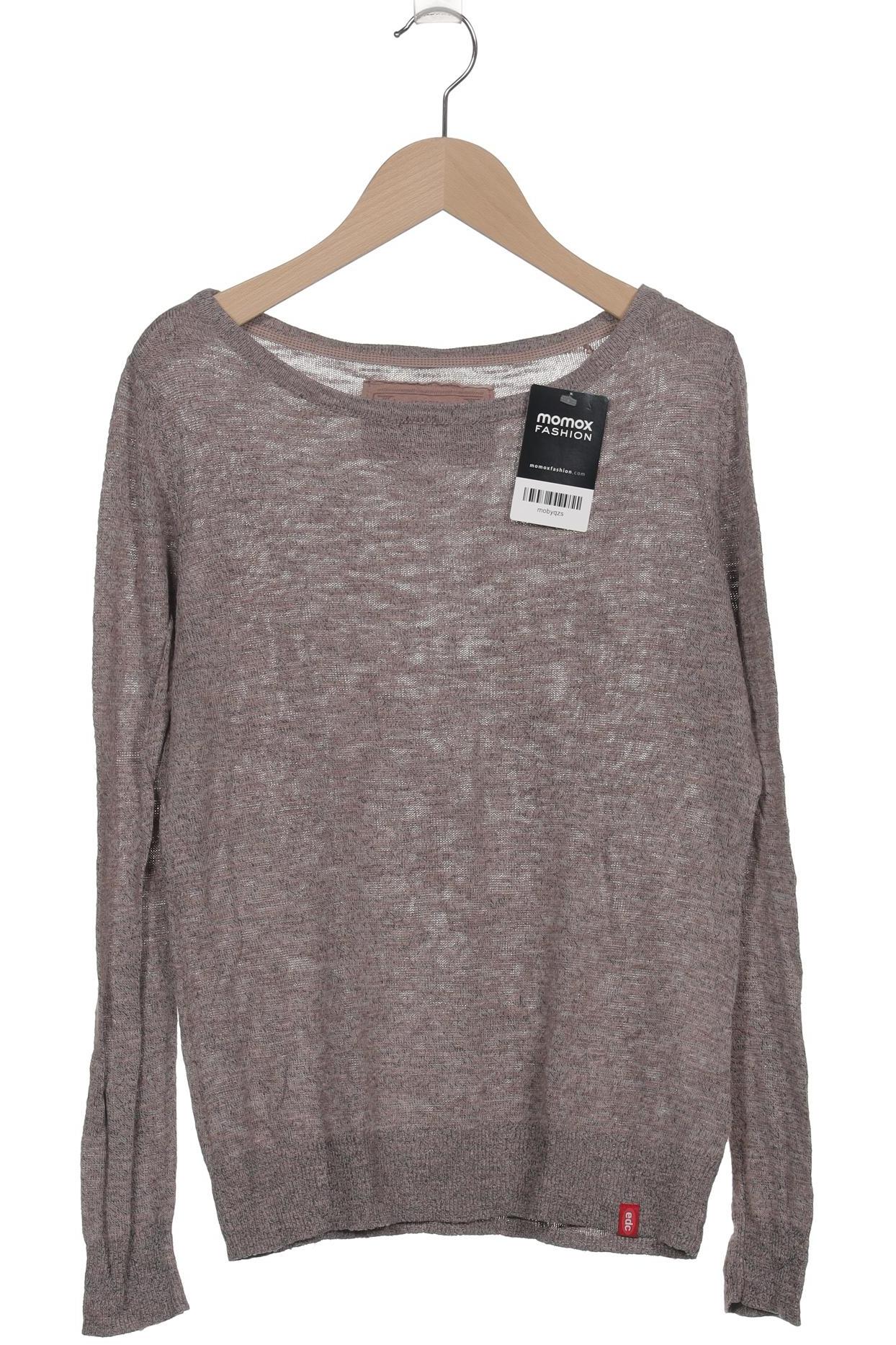 

edc by Esprit Damen Langarmshirt, grau, Gr. 38