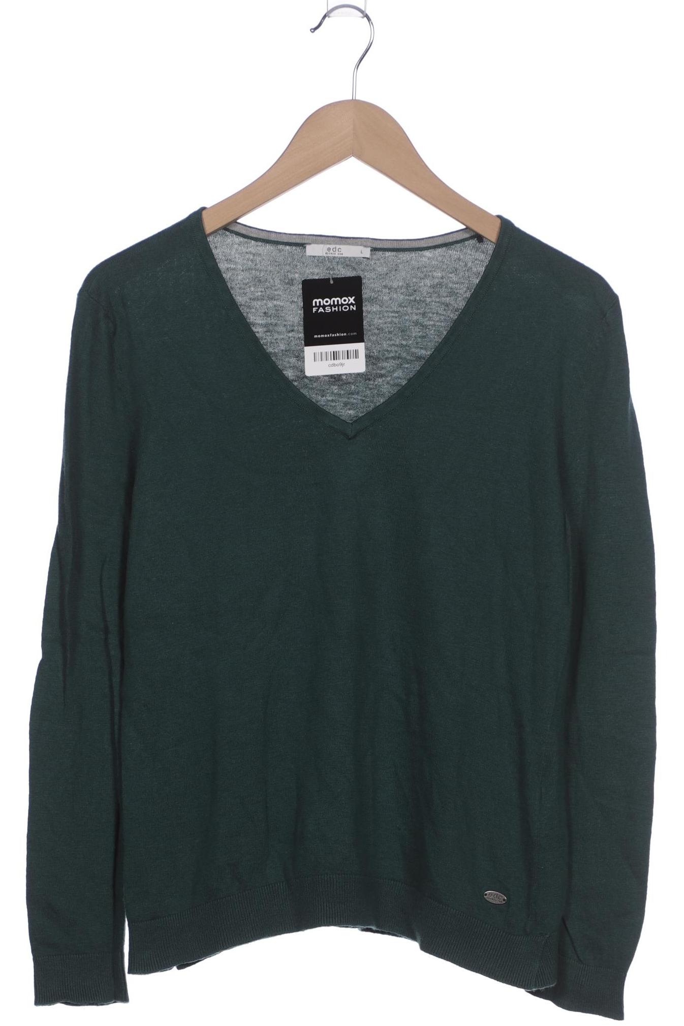 

edc by Esprit Damen Pullover, grün, Gr. 42