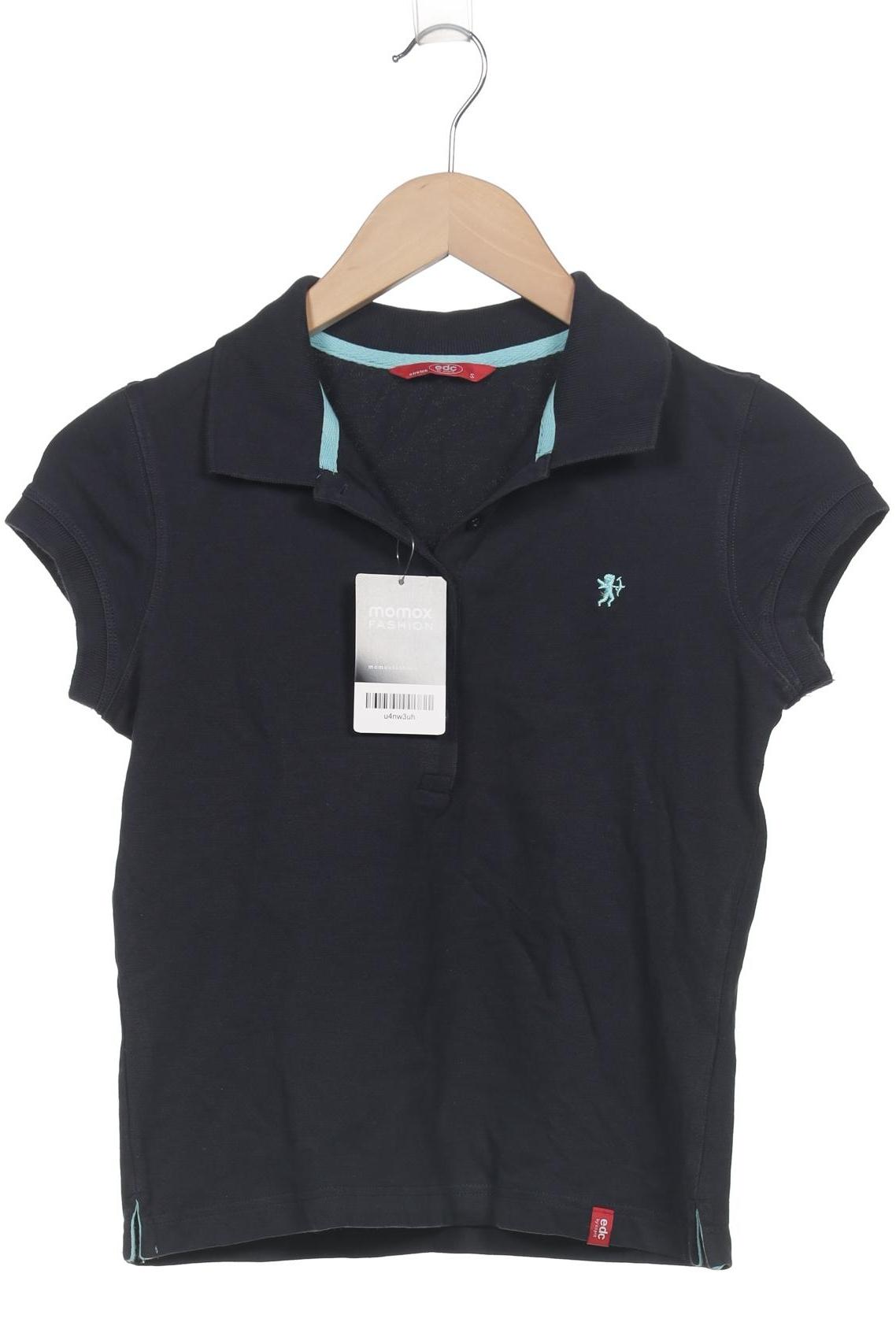 

edc by Esprit Damen Poloshirt, marineblau, Gr. 36