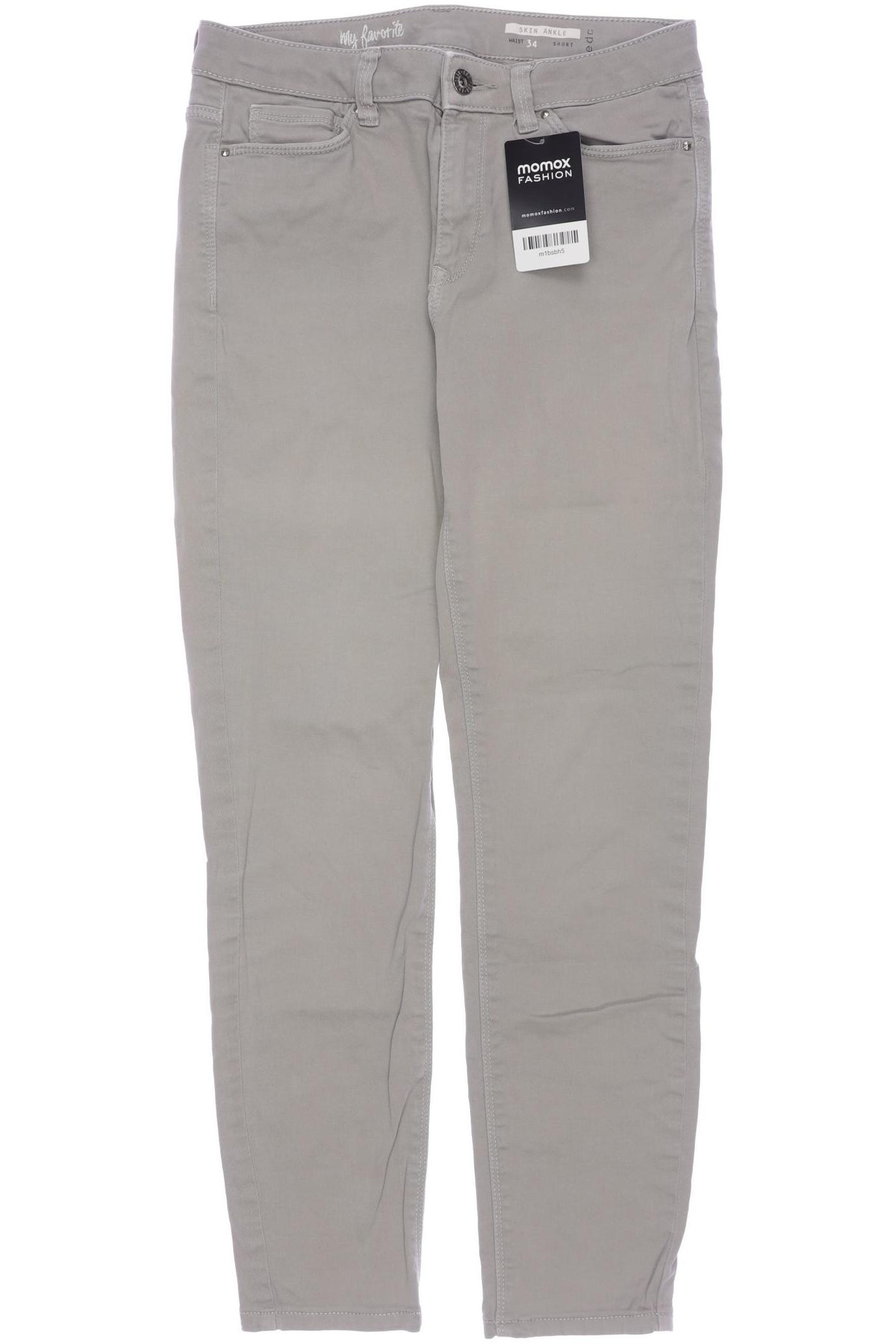 

edc by Esprit Damen Jeans, grau, Gr. 34