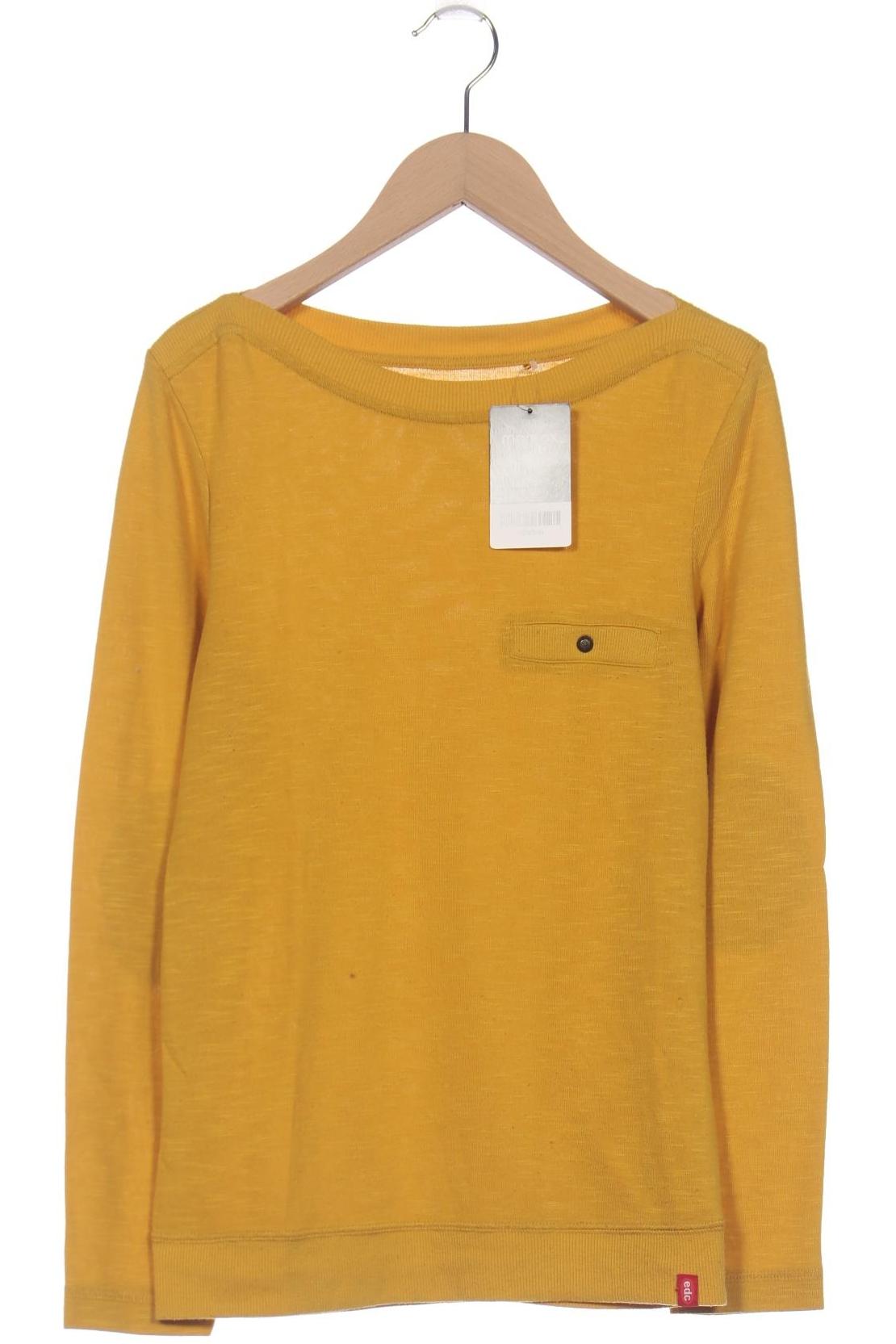 

edc by Esprit Damen Pullover, gelb, Gr. 34