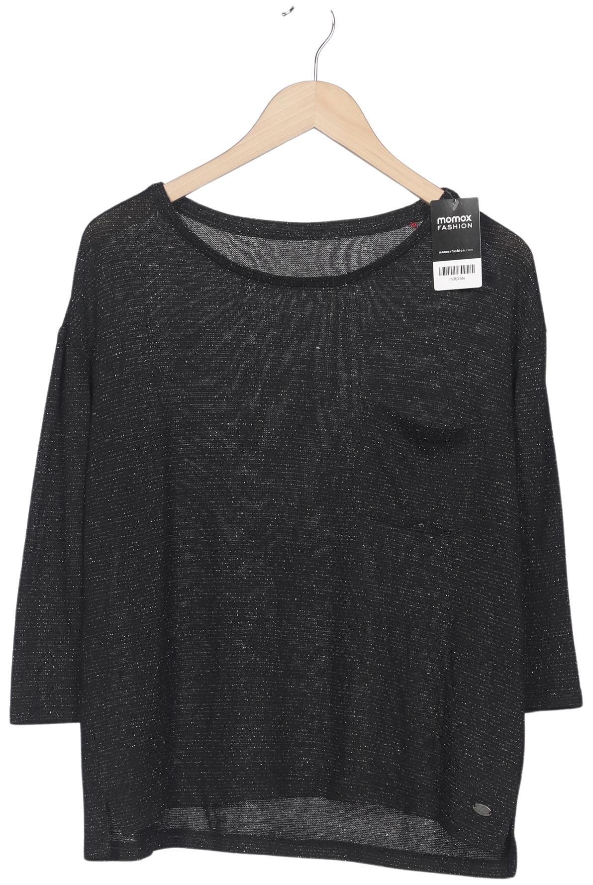 

edc by Esprit Damen Langarmshirt, schwarz, Gr. 38