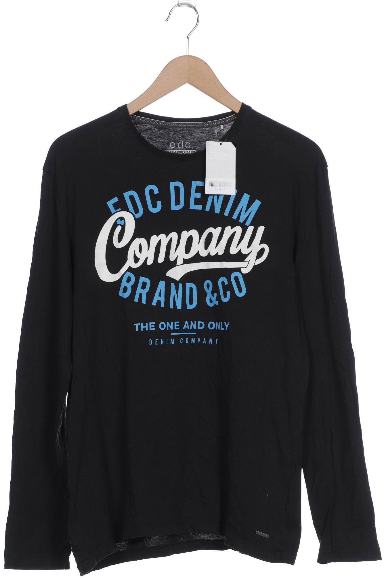 

edc by Esprit Herren Langarmshirt, schwarz