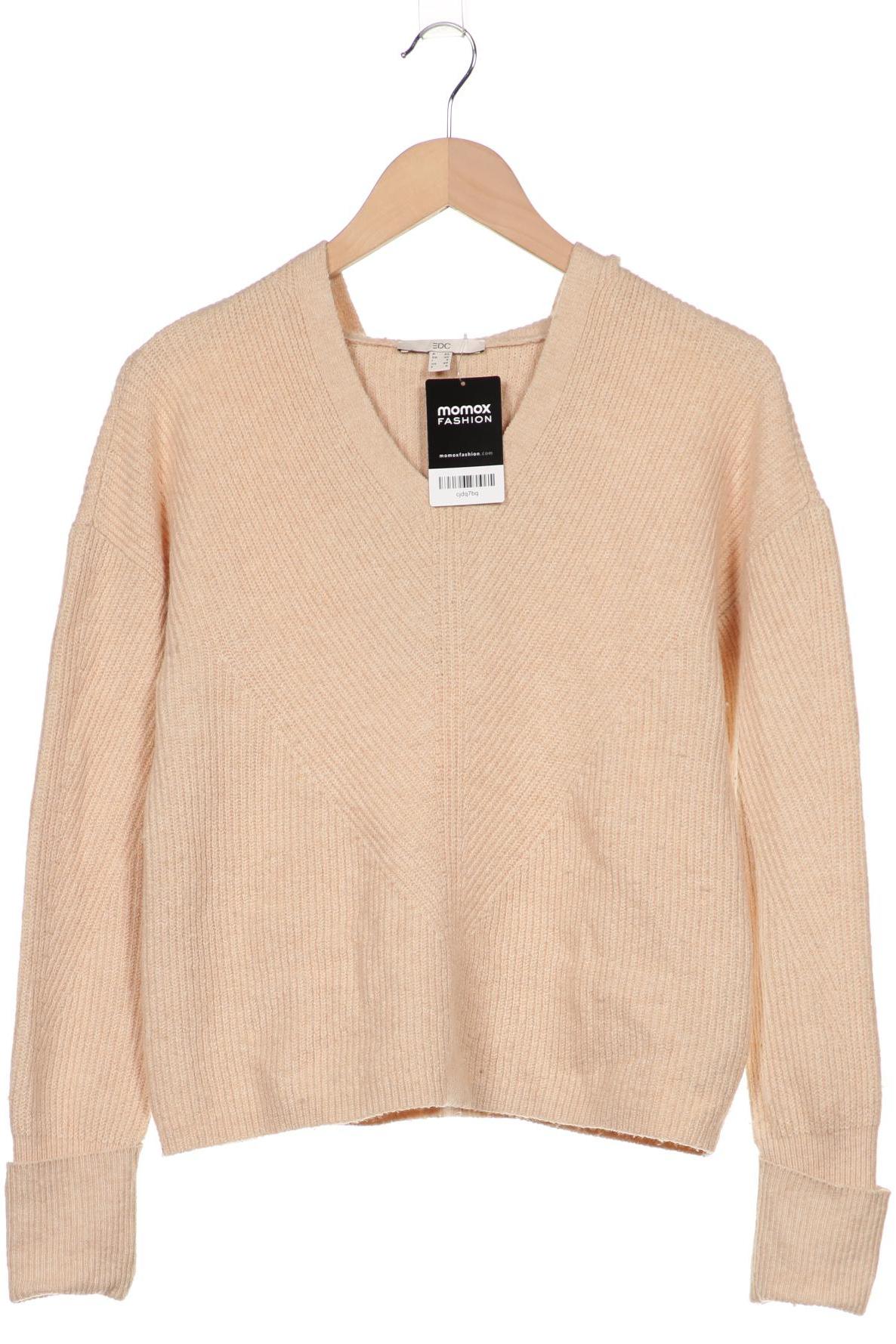 

edc by Esprit Damen Pullover, beige, Gr. 34