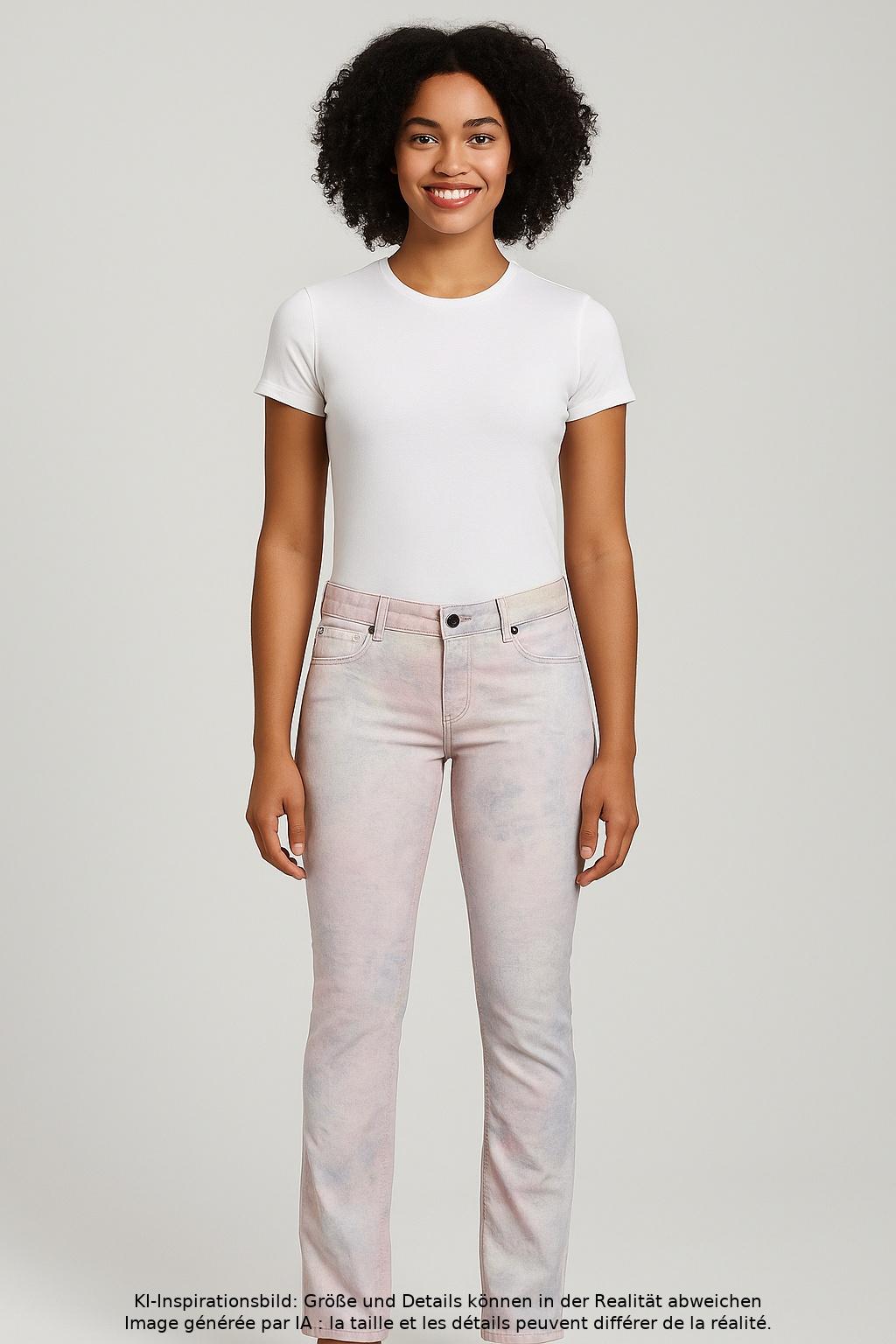 

edc by Esprit Damen Stoffhose, mehrfarbig, Gr. 36