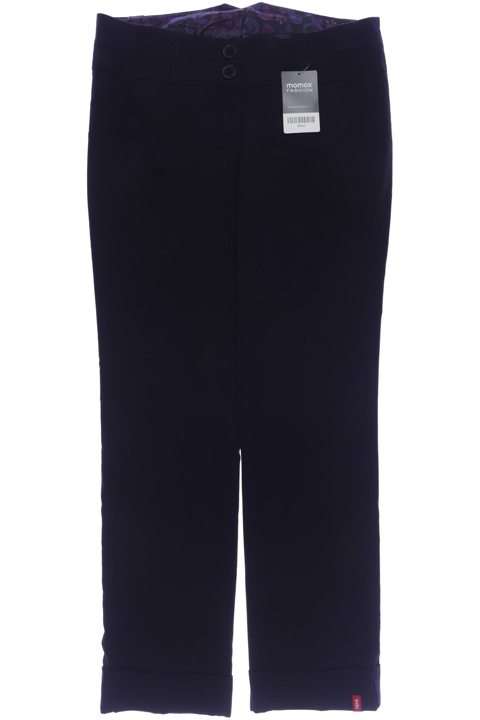 

edc by Esprit Damen Stoffhose, schwarz, Gr. 36