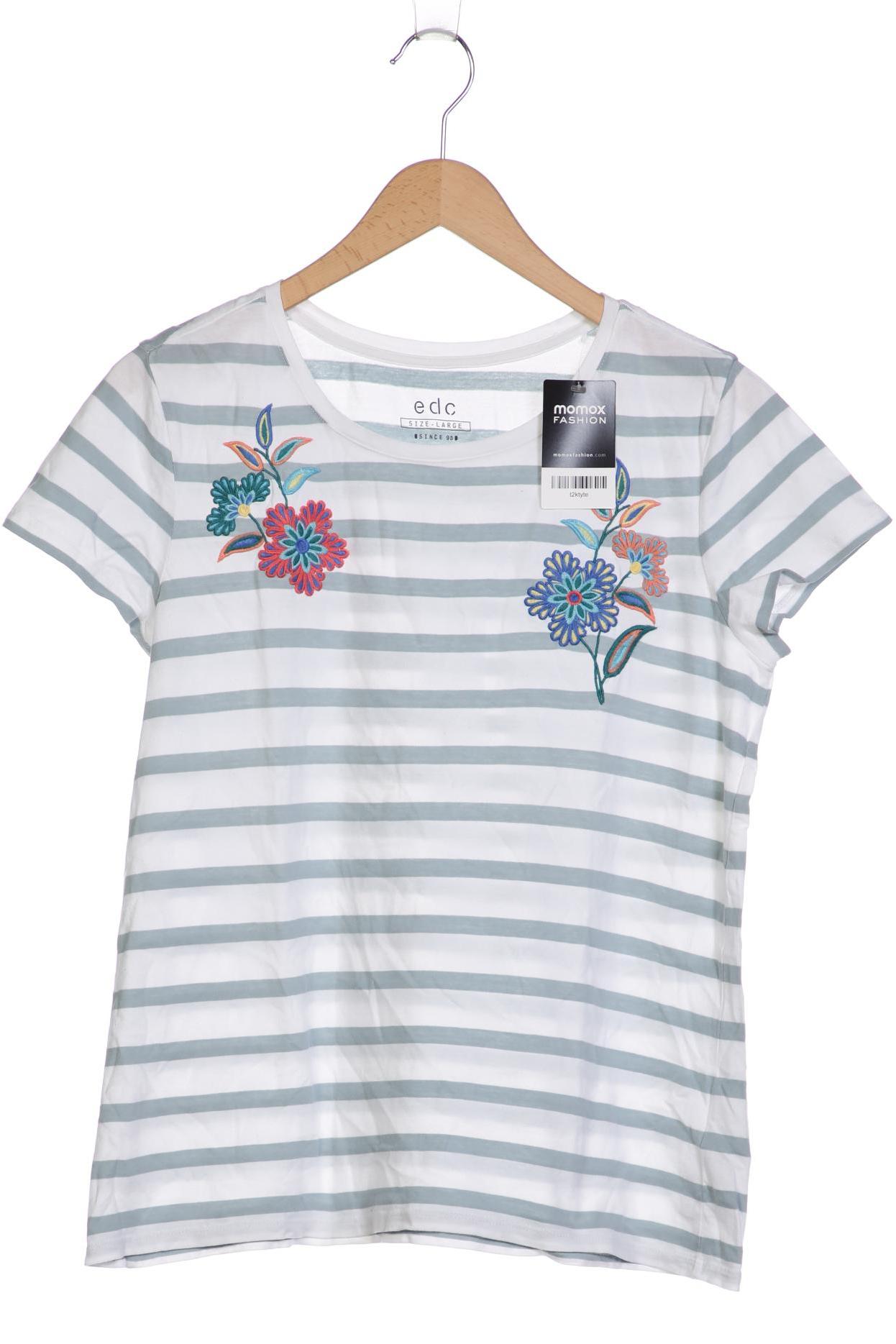 

edc by Esprit Damen T-Shirt, weiß, Gr. 42