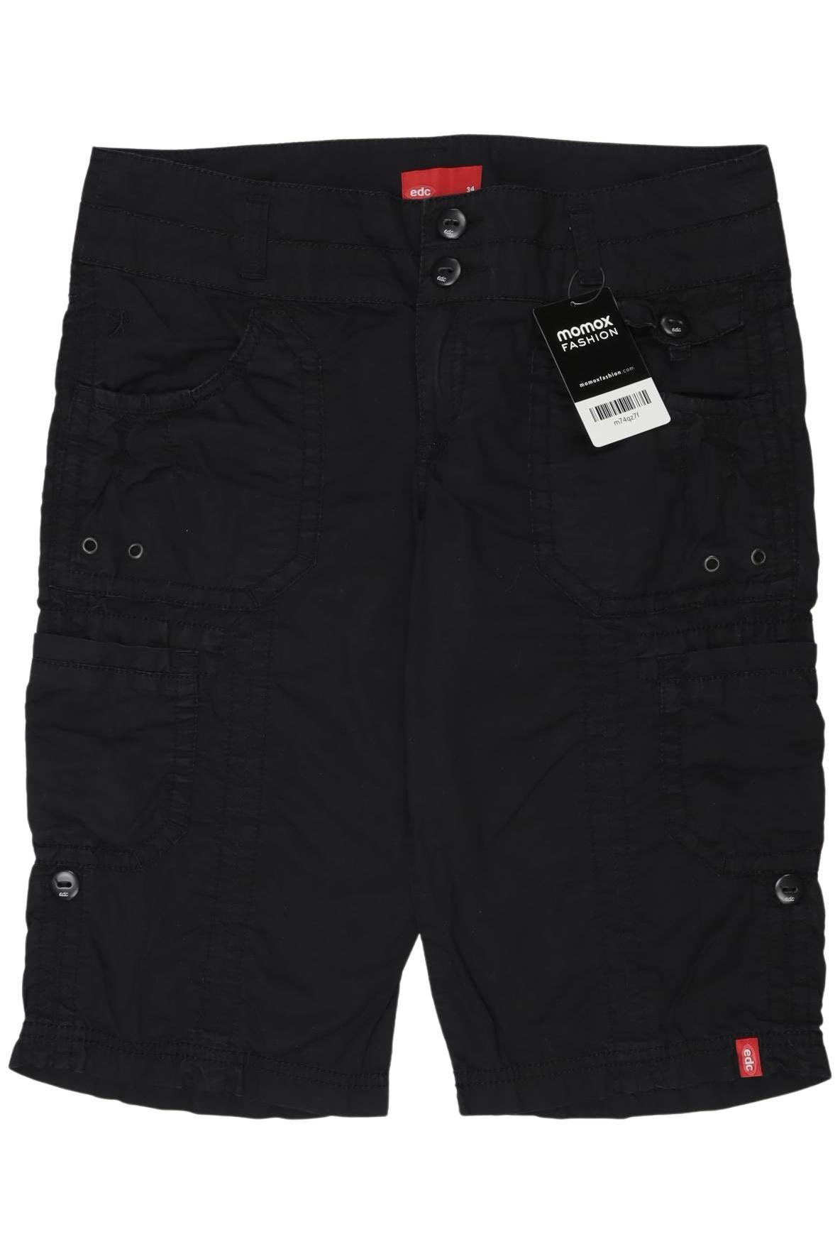 

edc by Esprit Damen Shorts, schwarz, Gr. 34