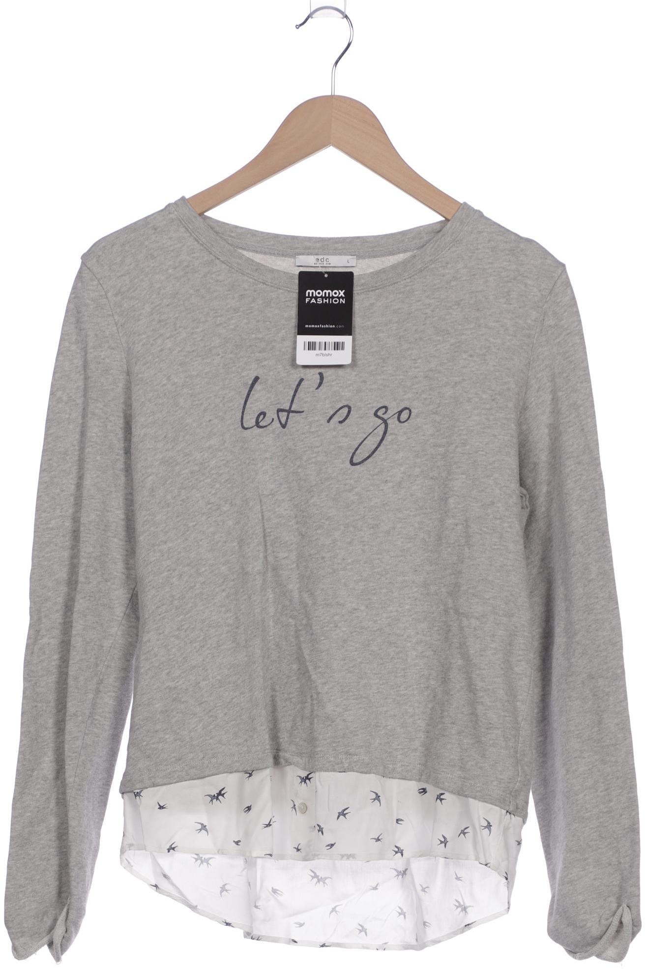 

edc by Esprit Damen Sweatshirt, grau, Gr. 42