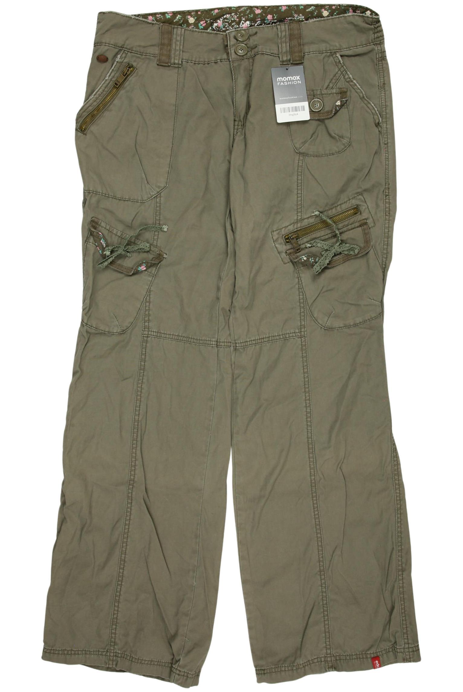 

edc by Esprit Damen Stoffhose, beige, Gr. 42