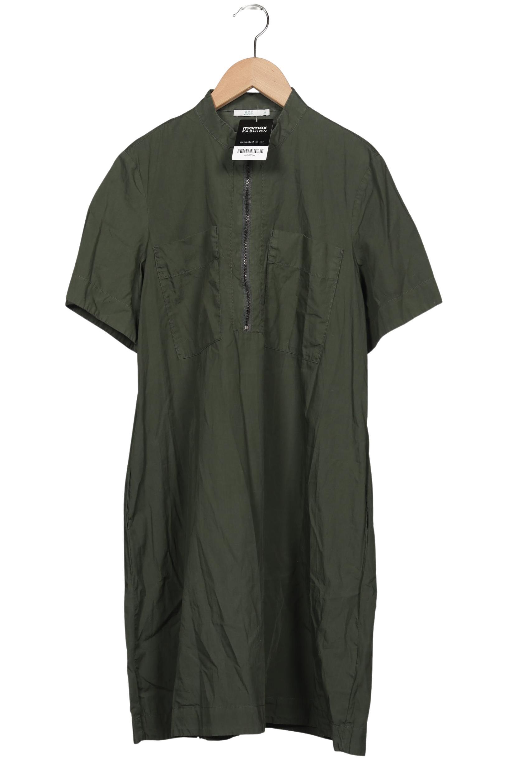 

edc by Esprit Damen Kleid, grün, Gr. 38