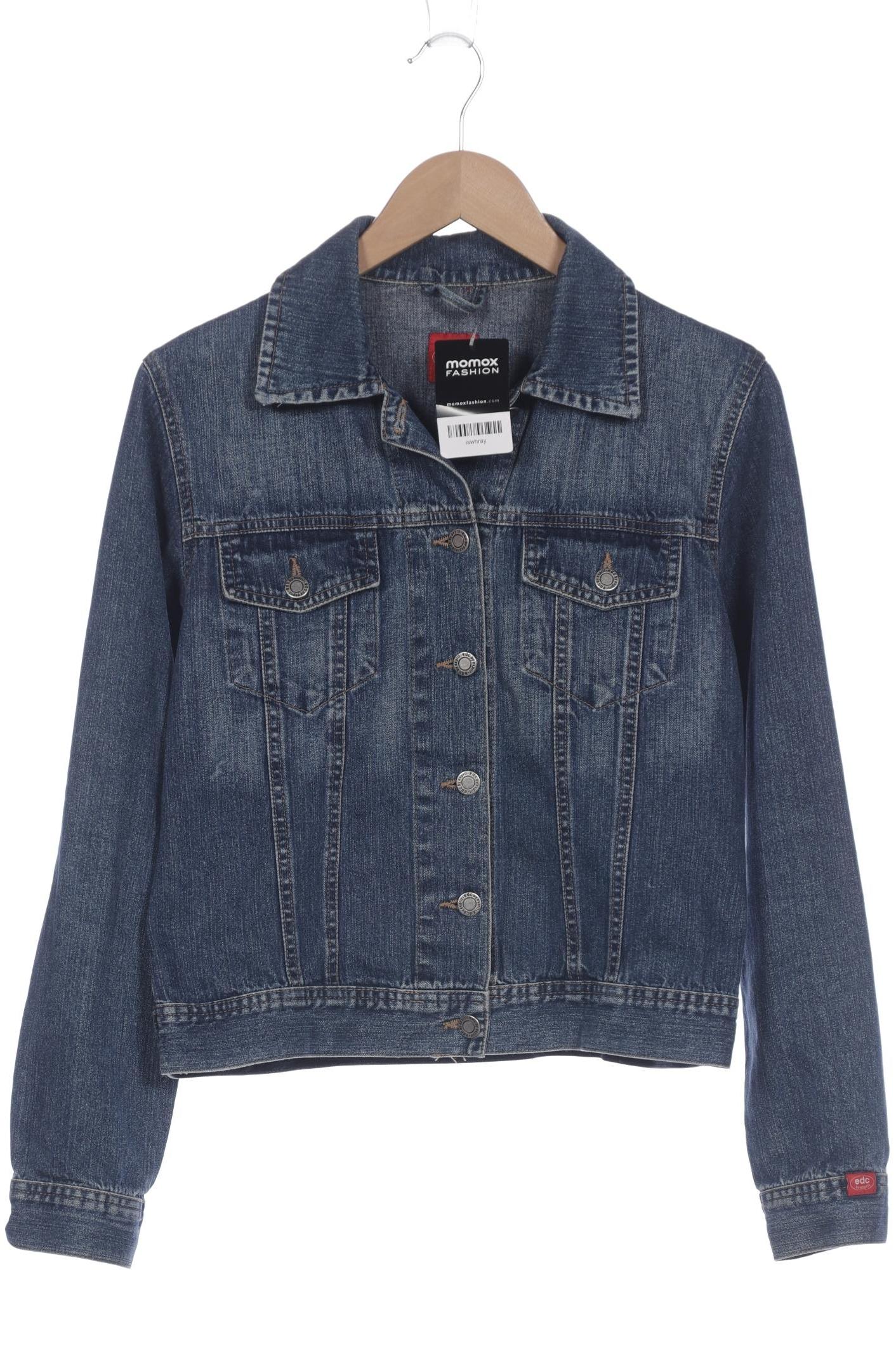 

edc by Esprit Damen Jacke, blau, Gr. 38