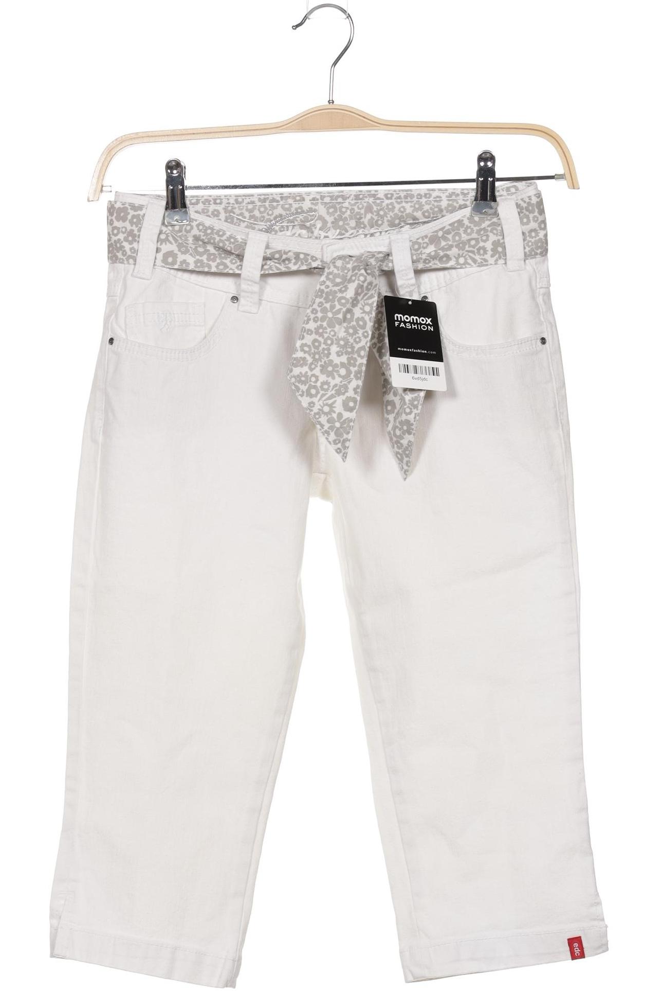 

edc by Esprit Damen Stoffhose, weiß, Gr. 36