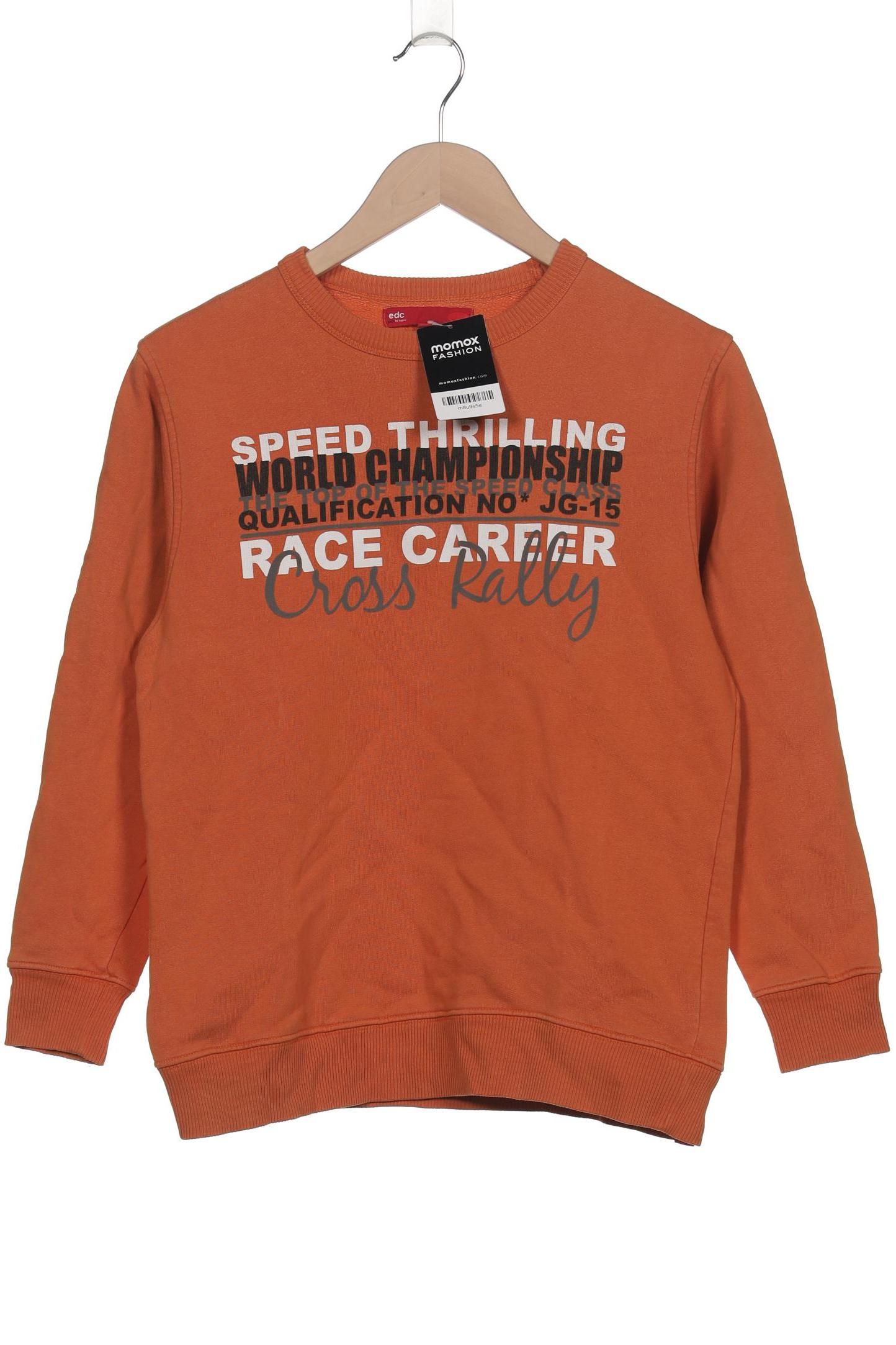 

edc by Esprit Herren Sweatshirt, orange, Gr. 48