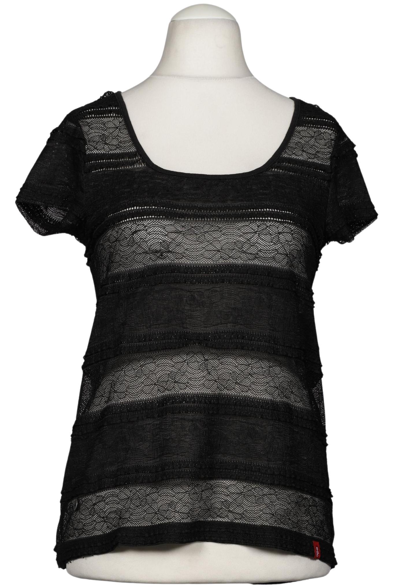 

edc by Esprit Damen Bluse, schwarz, Gr. 36