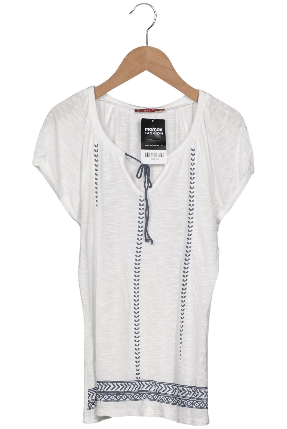

edc by Esprit Damen T-Shirt, weiß, Gr. 34
